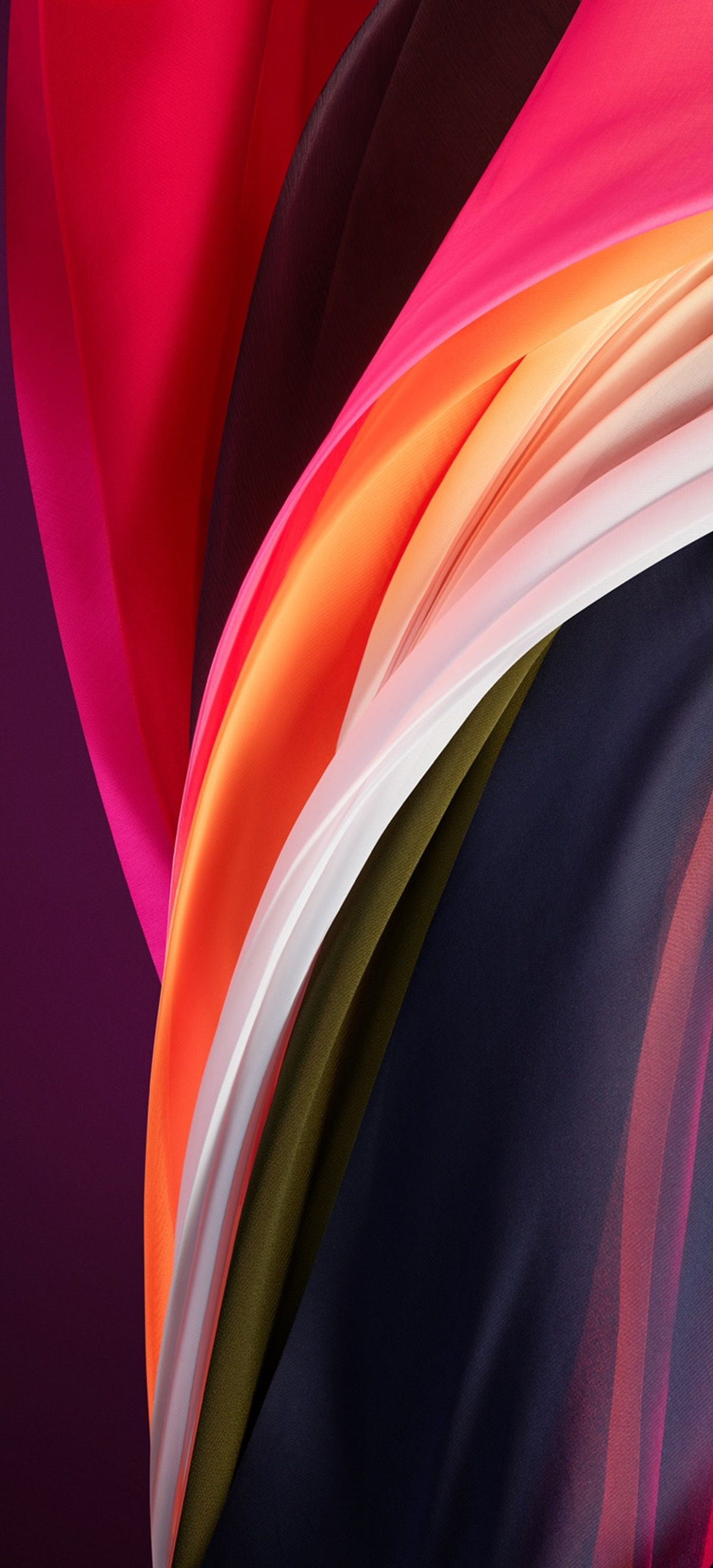 Onde astratte multicolori, 1200x2640 Verticale, iPhone Pro Max