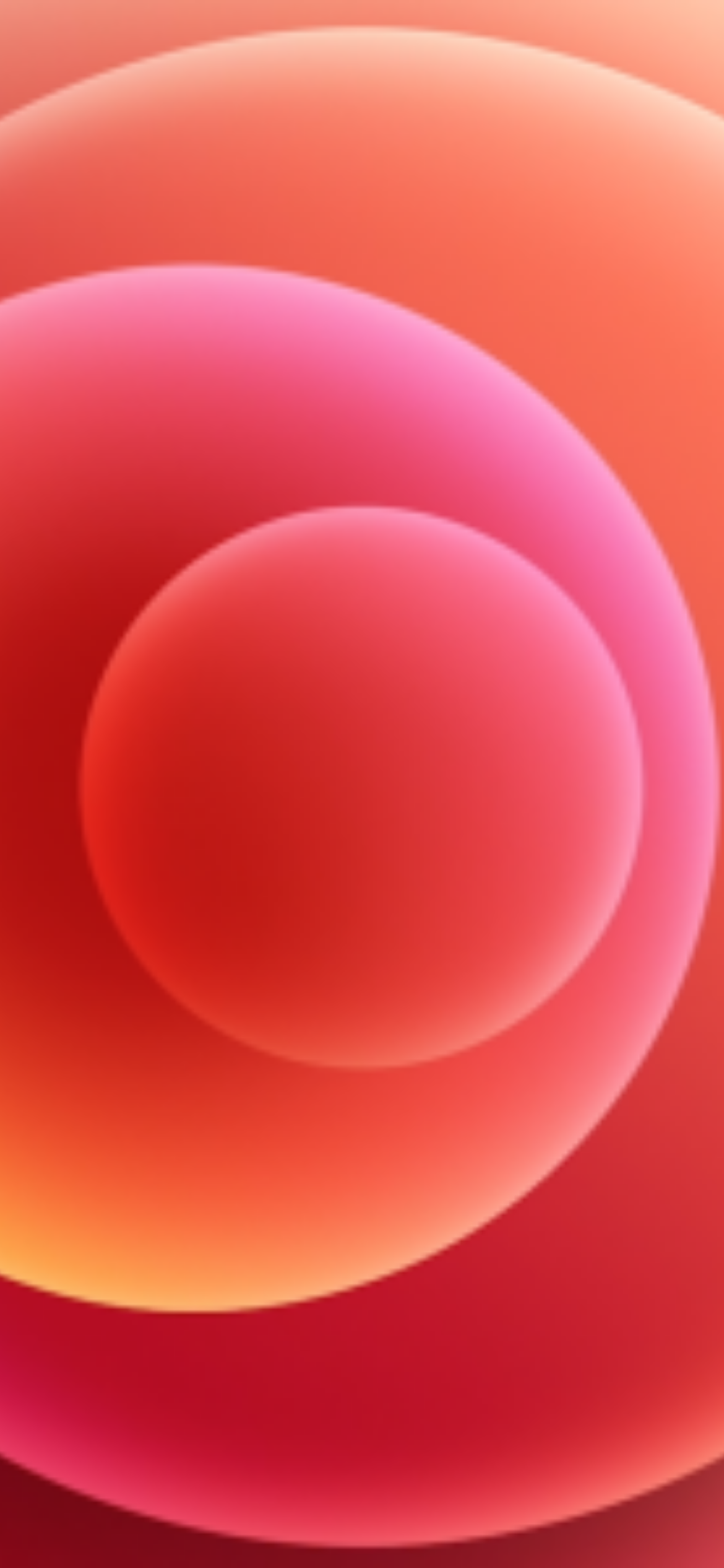 Sfere astratte arancioni e rosa, 1242x2688 Full HD Verticale, iPhone