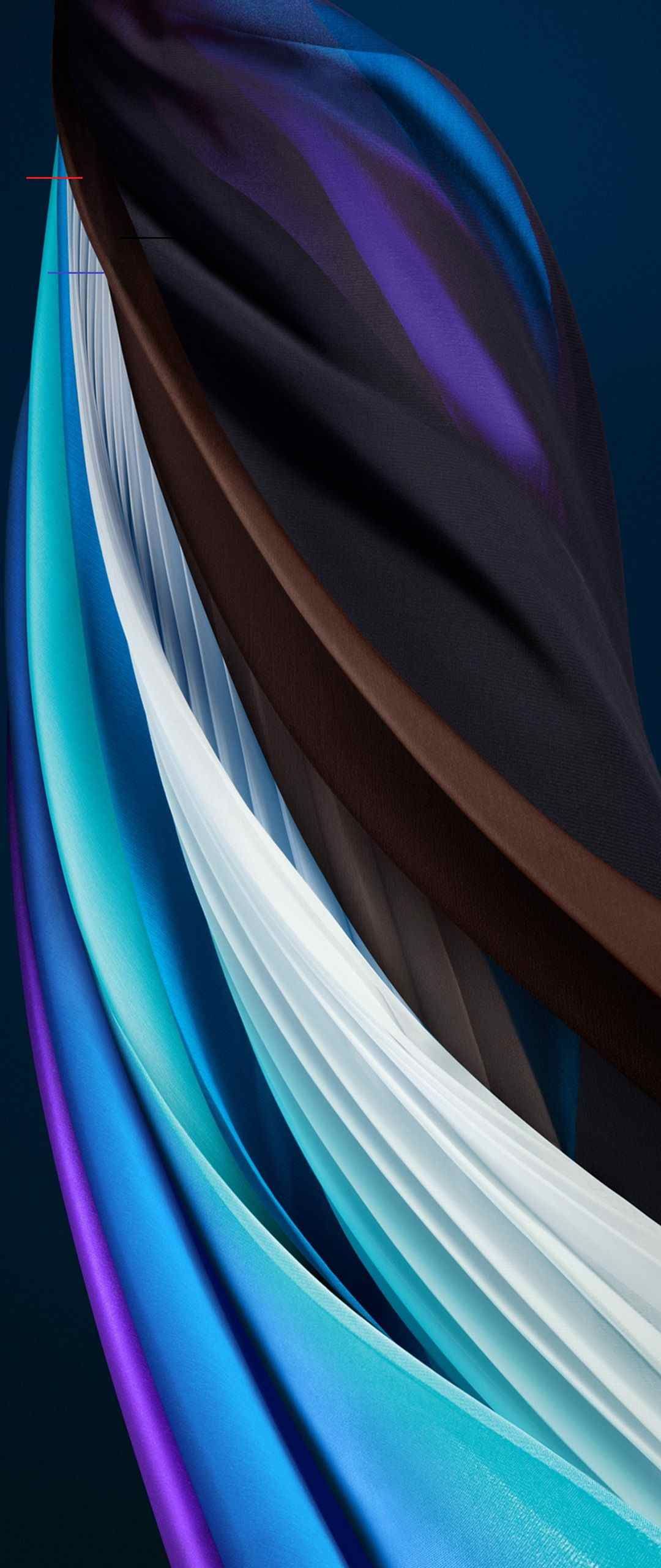 Onde astratte blu e bianco, 1080x2560 Full HD Verticale, iPhone Air