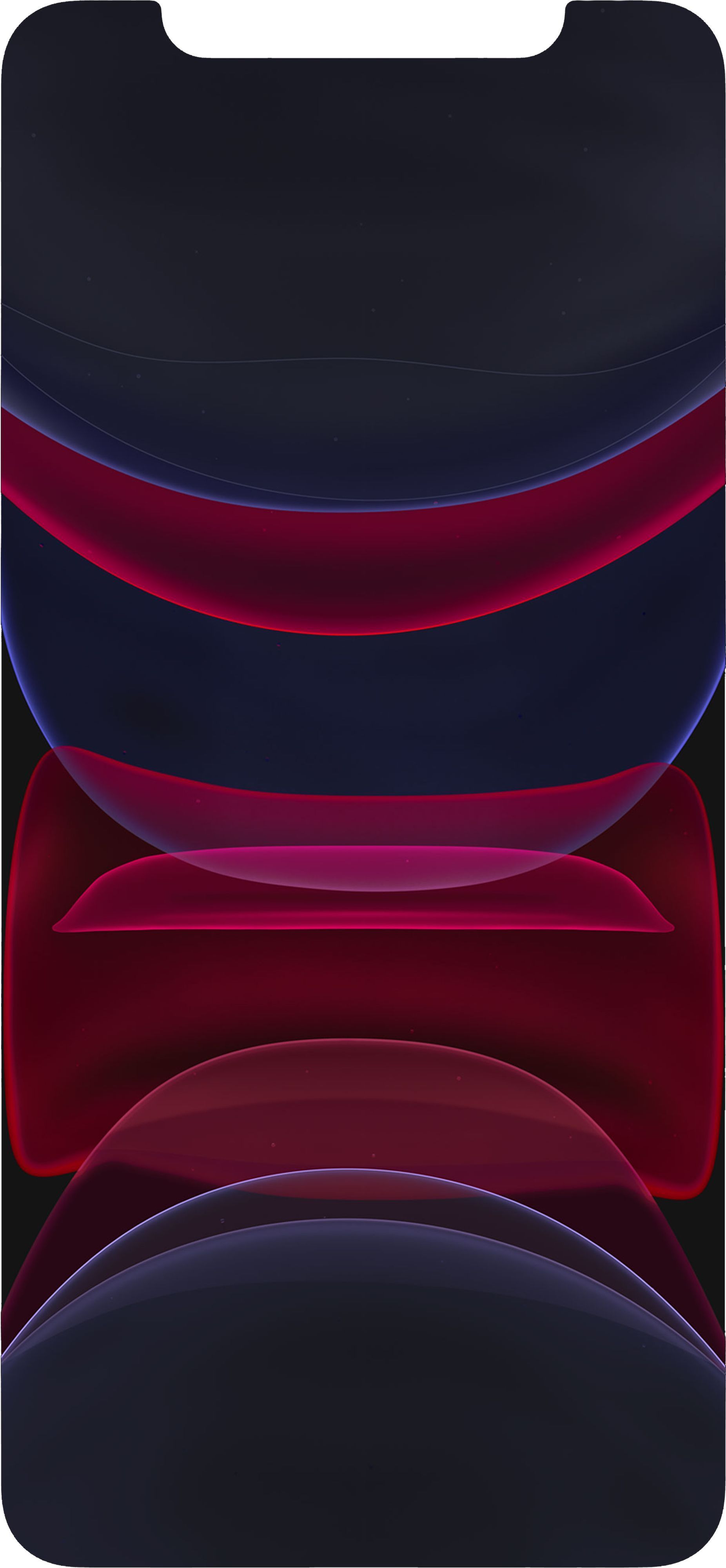 Onde astratte blu e rosso, 1852x4000 Verticale, iPhone Plus