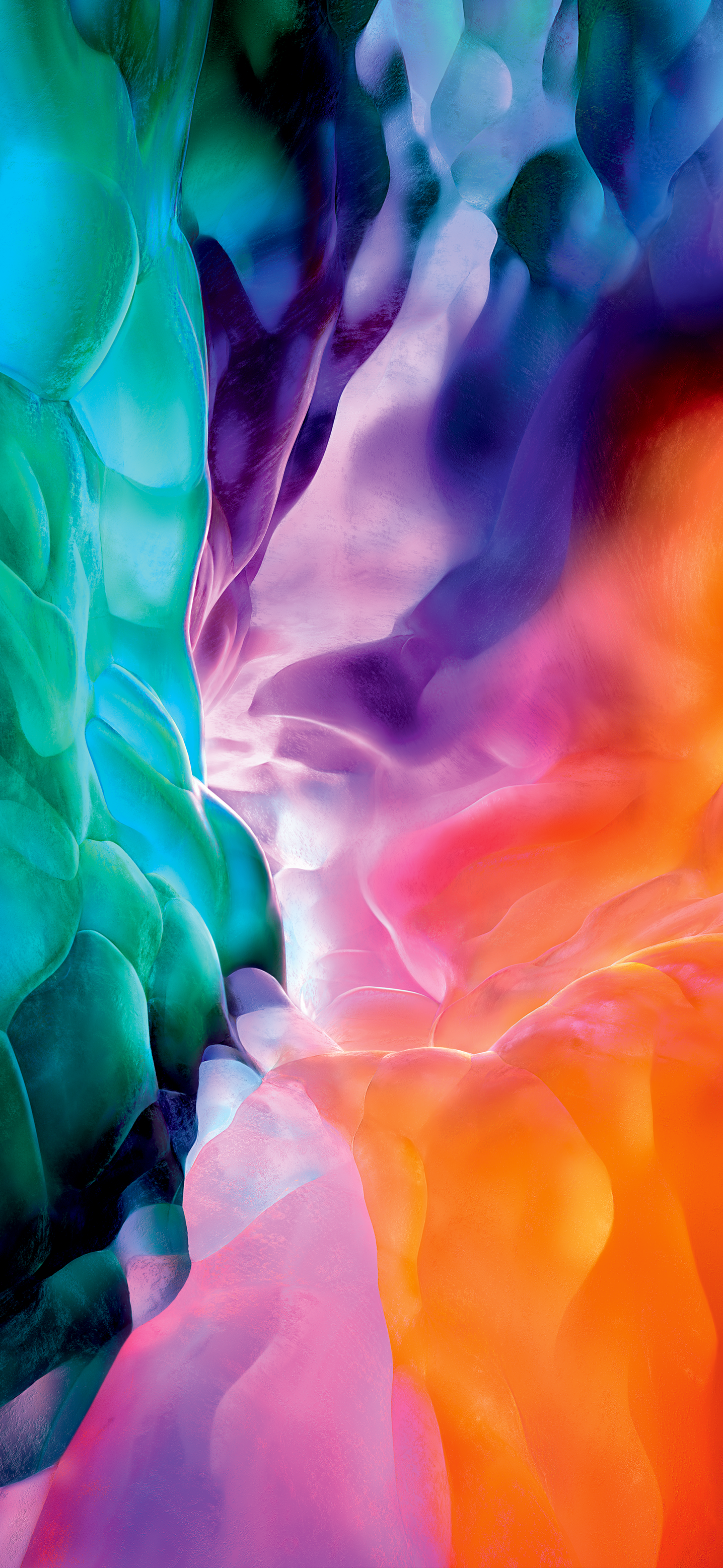 Sfondo astratto multicolore fluido, 1436x3113 Verticale, iPhone Pro Max