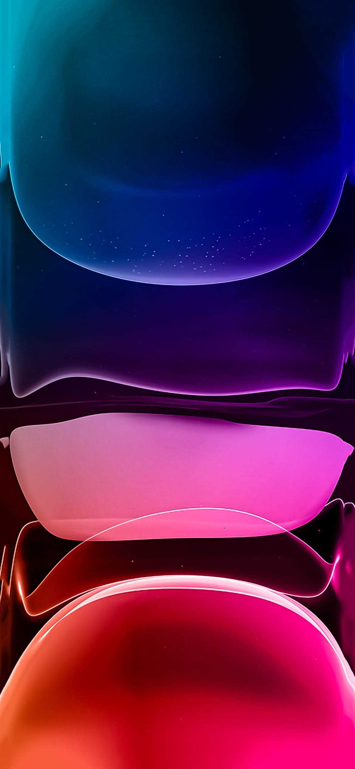 onde astratte blu rosa rosso, 1170x2532 Full HD Verticale, iPhone Pro