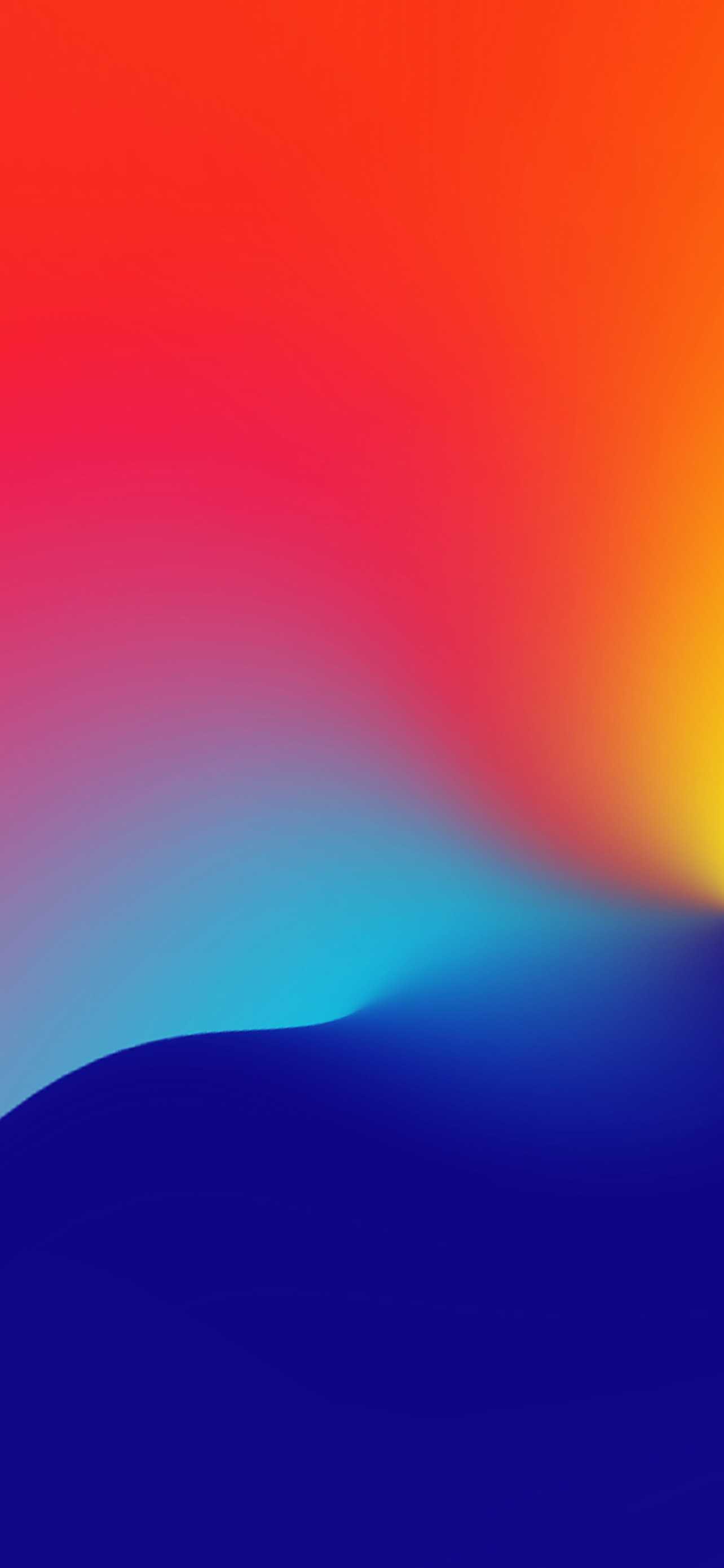 gradiente arancione blu collina, 1284x2778 Verticale, iPhone Pro