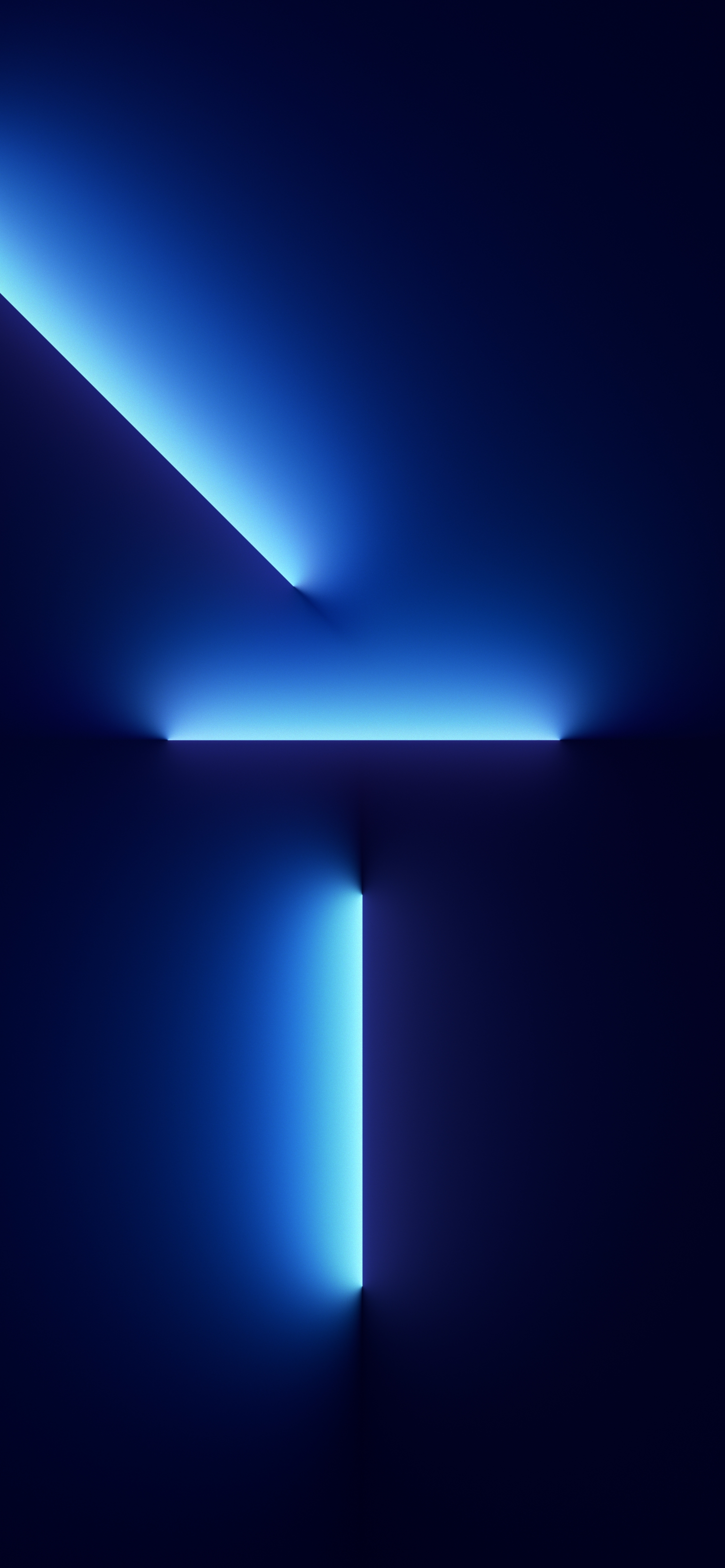 luci al neon blu angolo, 1542x3334 Full HD Verticale, iPhone