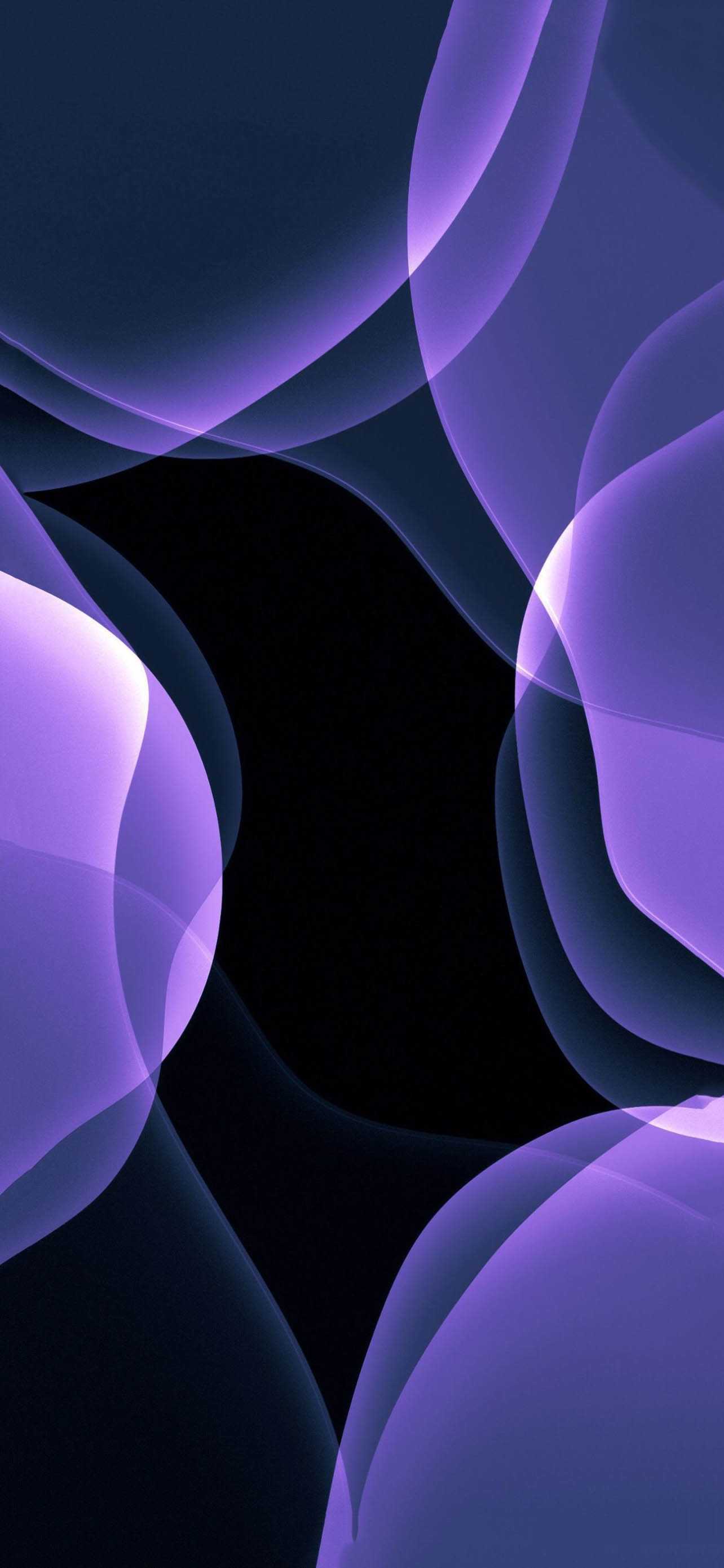 Curve viola astratte scure, 1284x2778 Verticale, iPhone