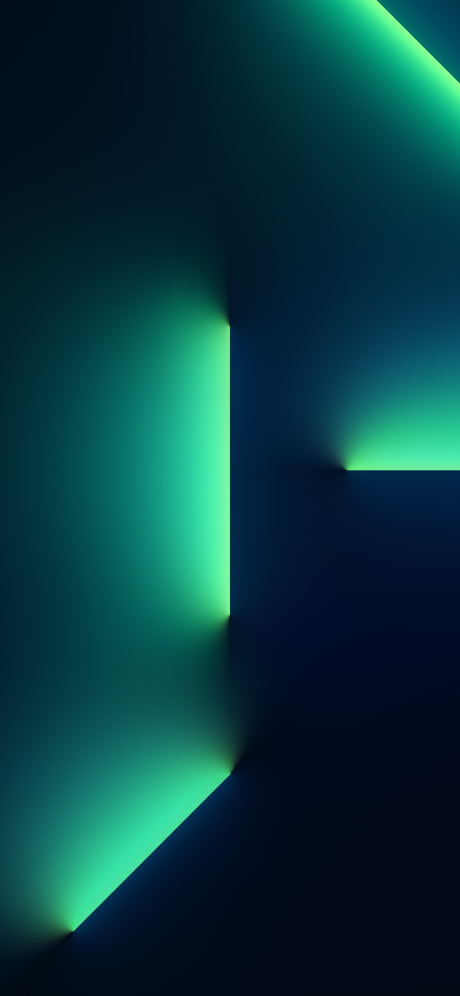 Luce verde astratta scura, 1542x3334 Full HD Verticale, iPhone Air