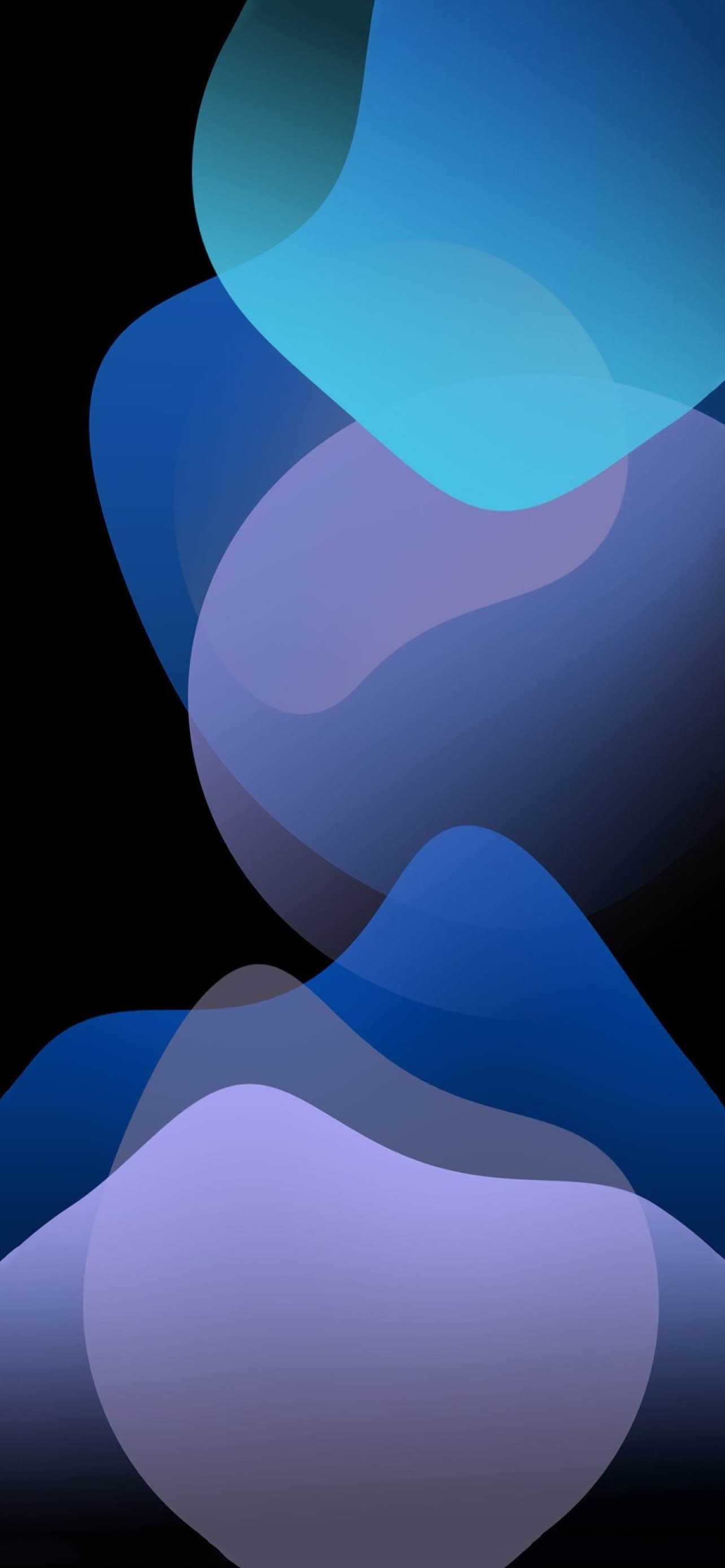 Forme astratte blu viola, 1284x2778 Full HD Verticale, iPhone Plus