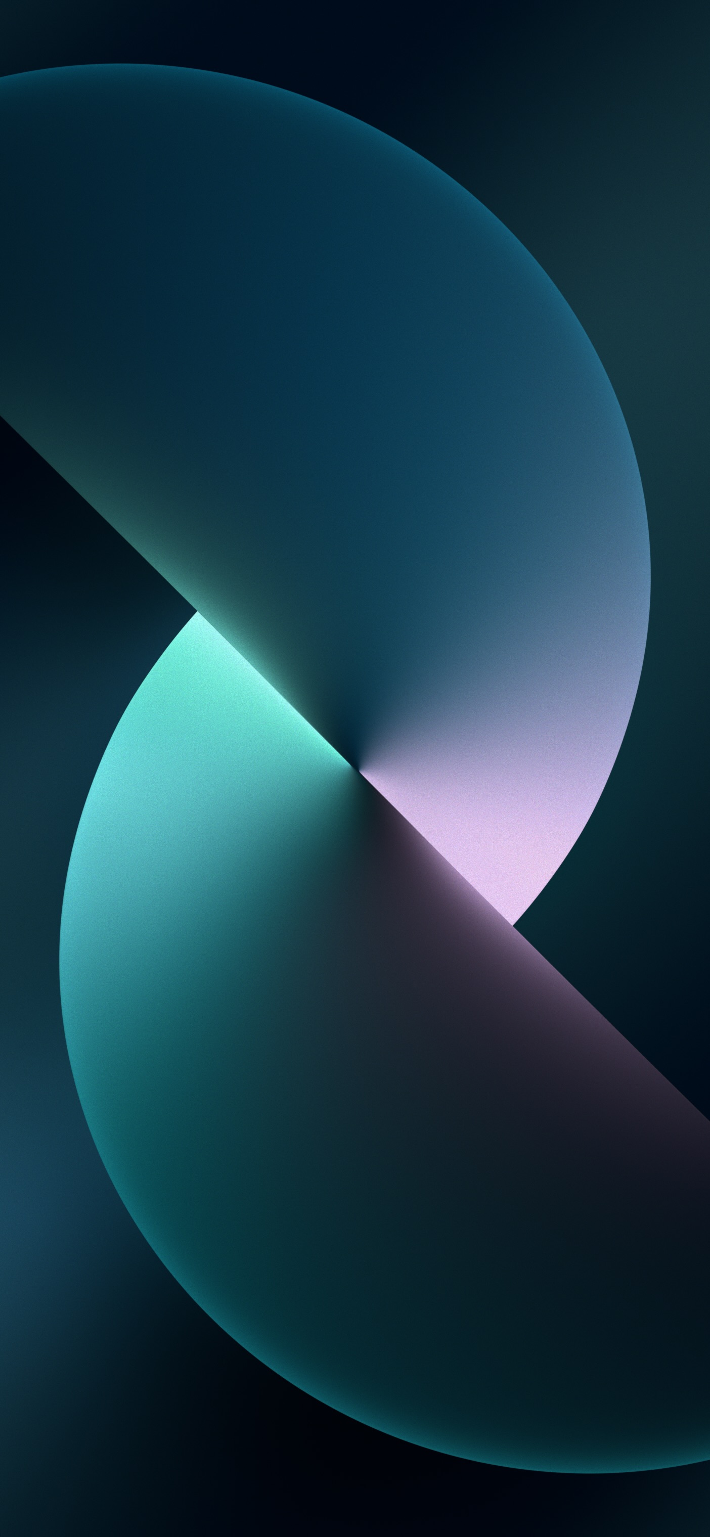Sfere astratte teal viola, 1404x3040 Verticale, iPhone Plus