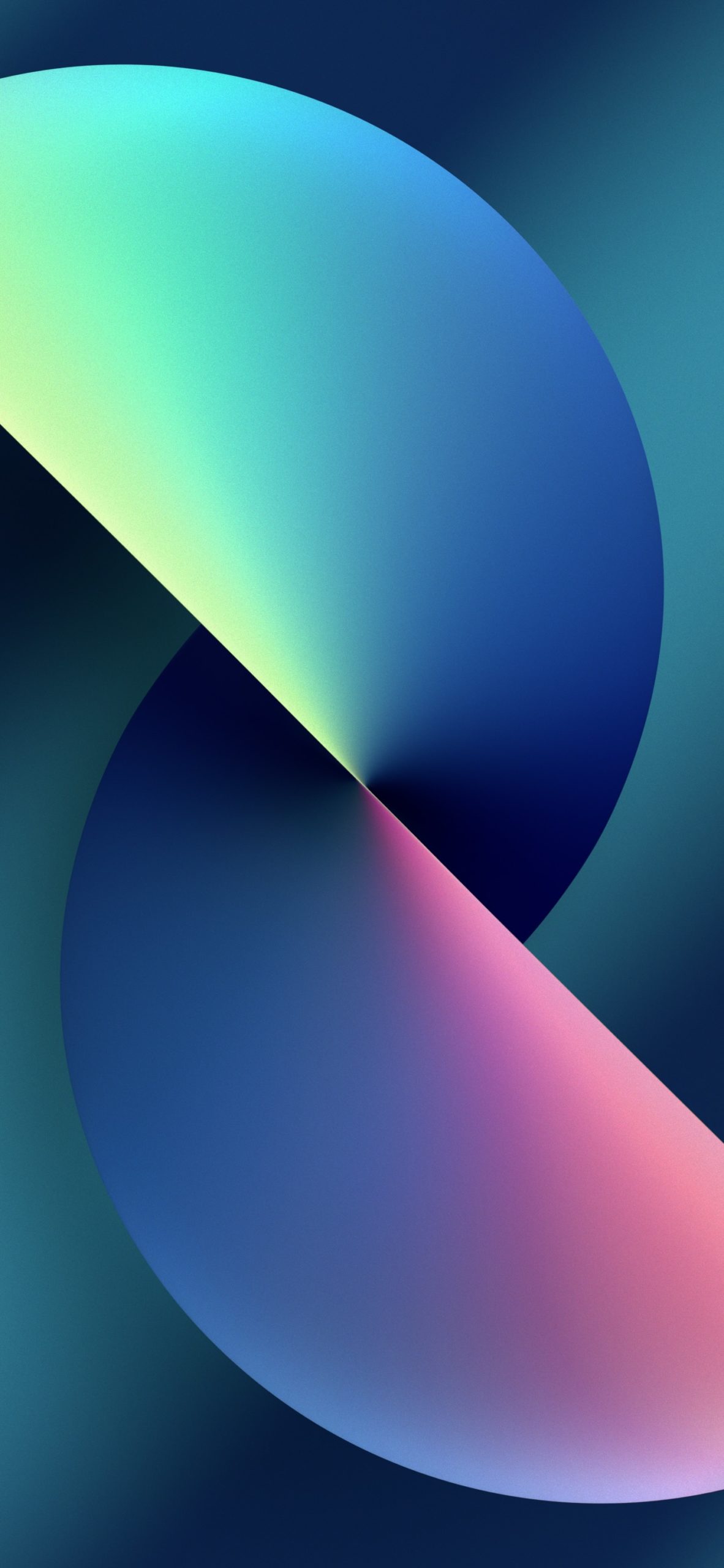 Sfere astratte blu verde rosa, 1182x2560 Verticale, iPhone Pro Max