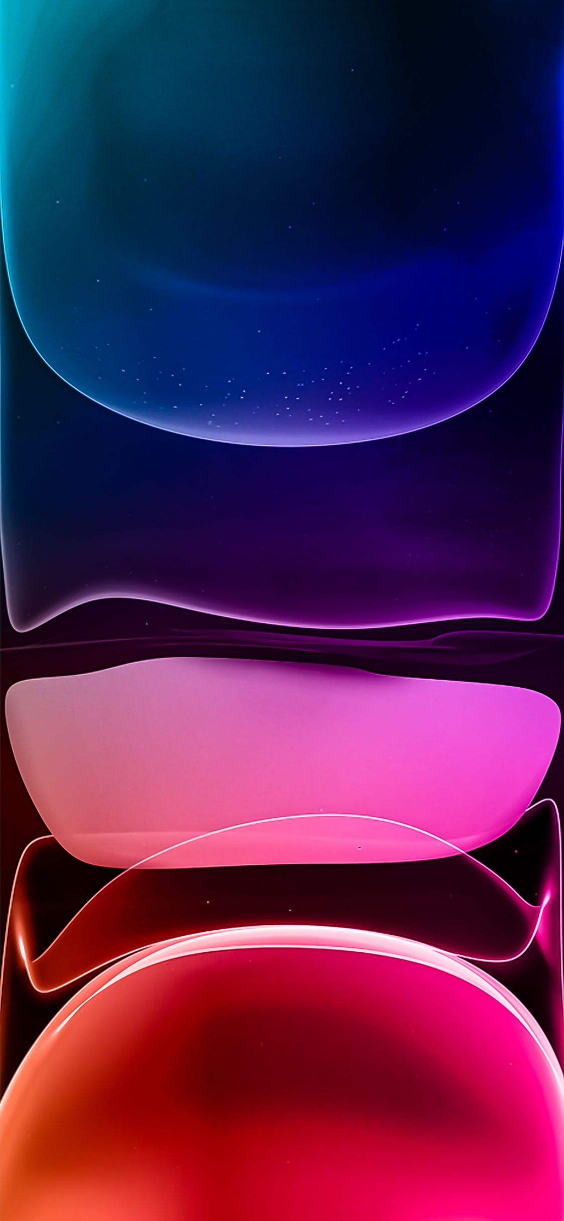 Sfere astratte gradiente colorato, 1125x2436 Full HD Verticale, iPhone Pro