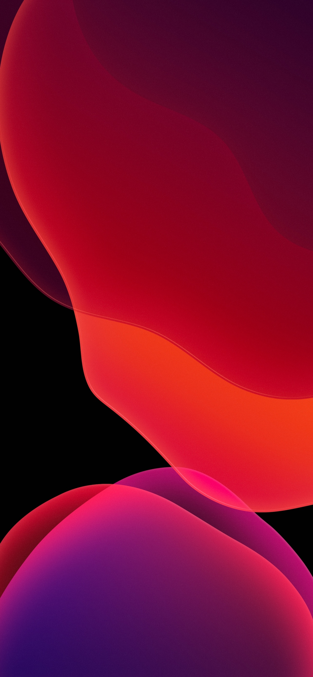 Sfondo astratto forme fluide rosse, 1284x2778 Verticale, iPhone Pro