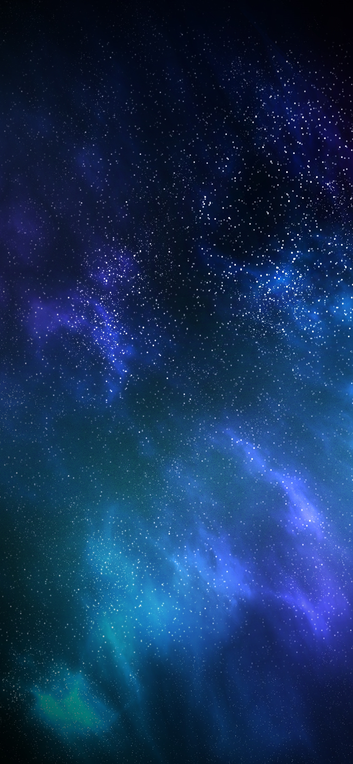 Nebulosa blu e viola stellata, 1145x2480 Full HD Verticale, iPhone Air
