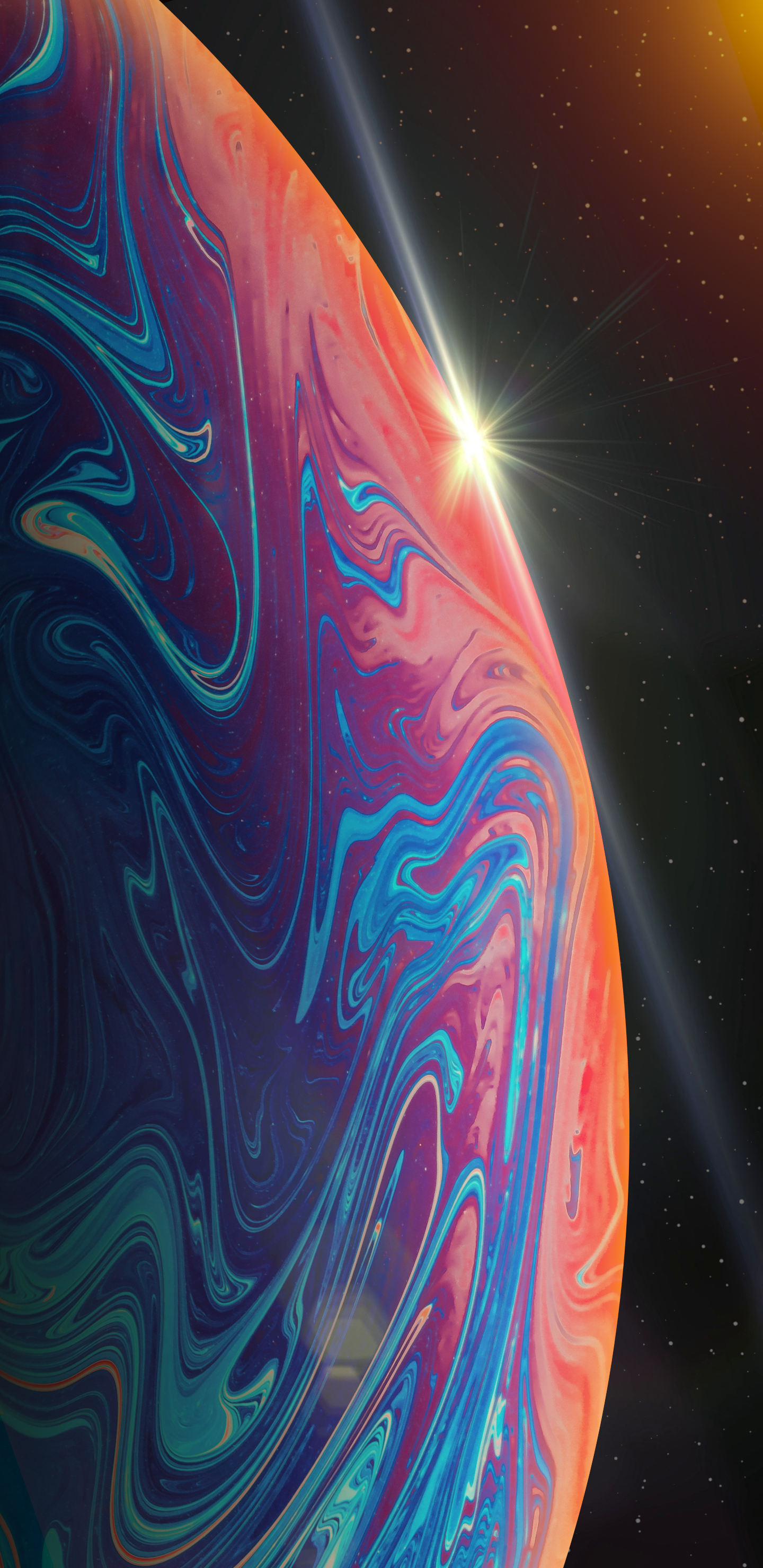 Sfera astratta colorata iOS, 1440x2960 Full HD Verticale, iPhone Air