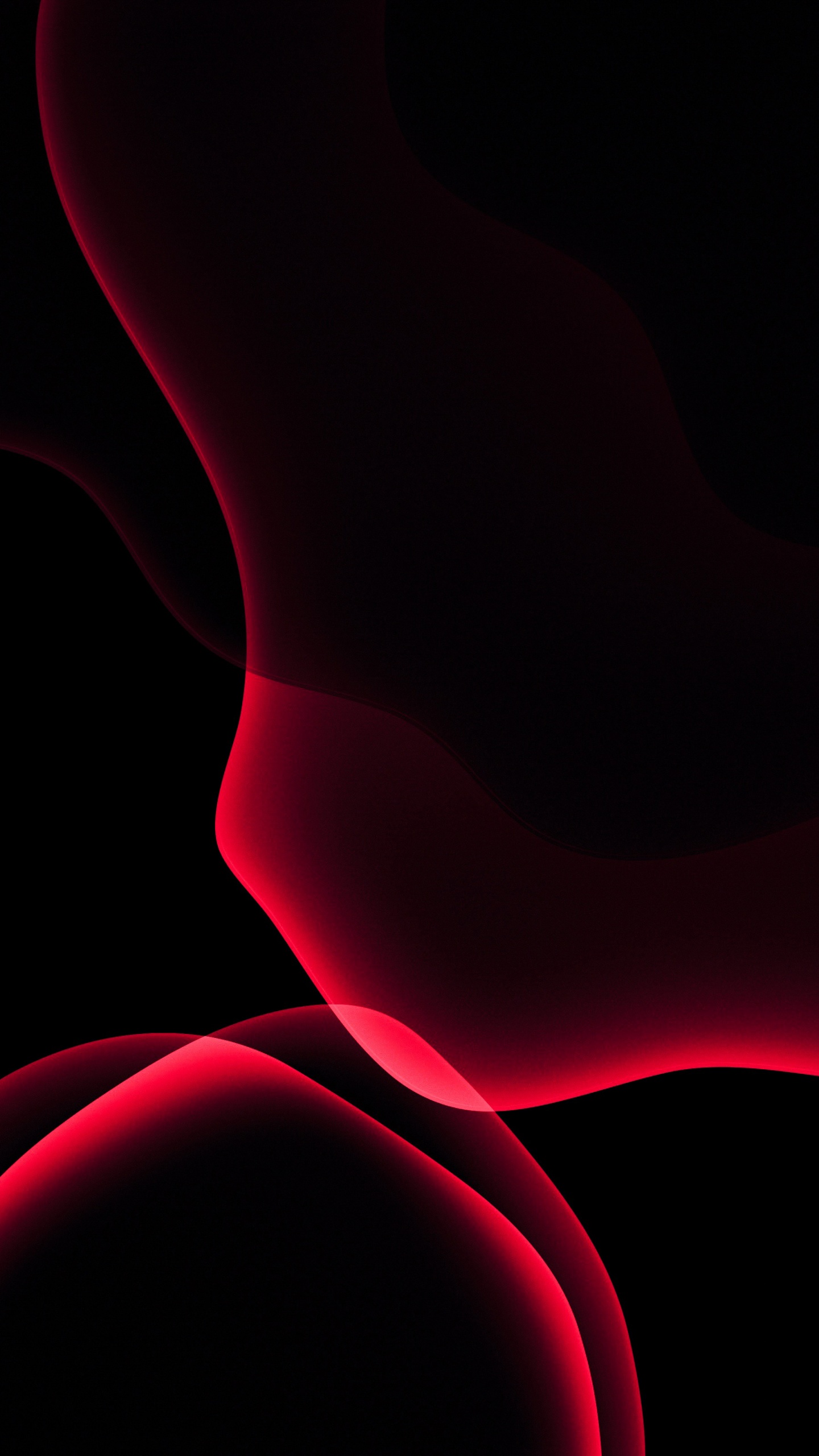 Forme astratte rosse su nero, 1440x2560 Verticale, iPhone Plus