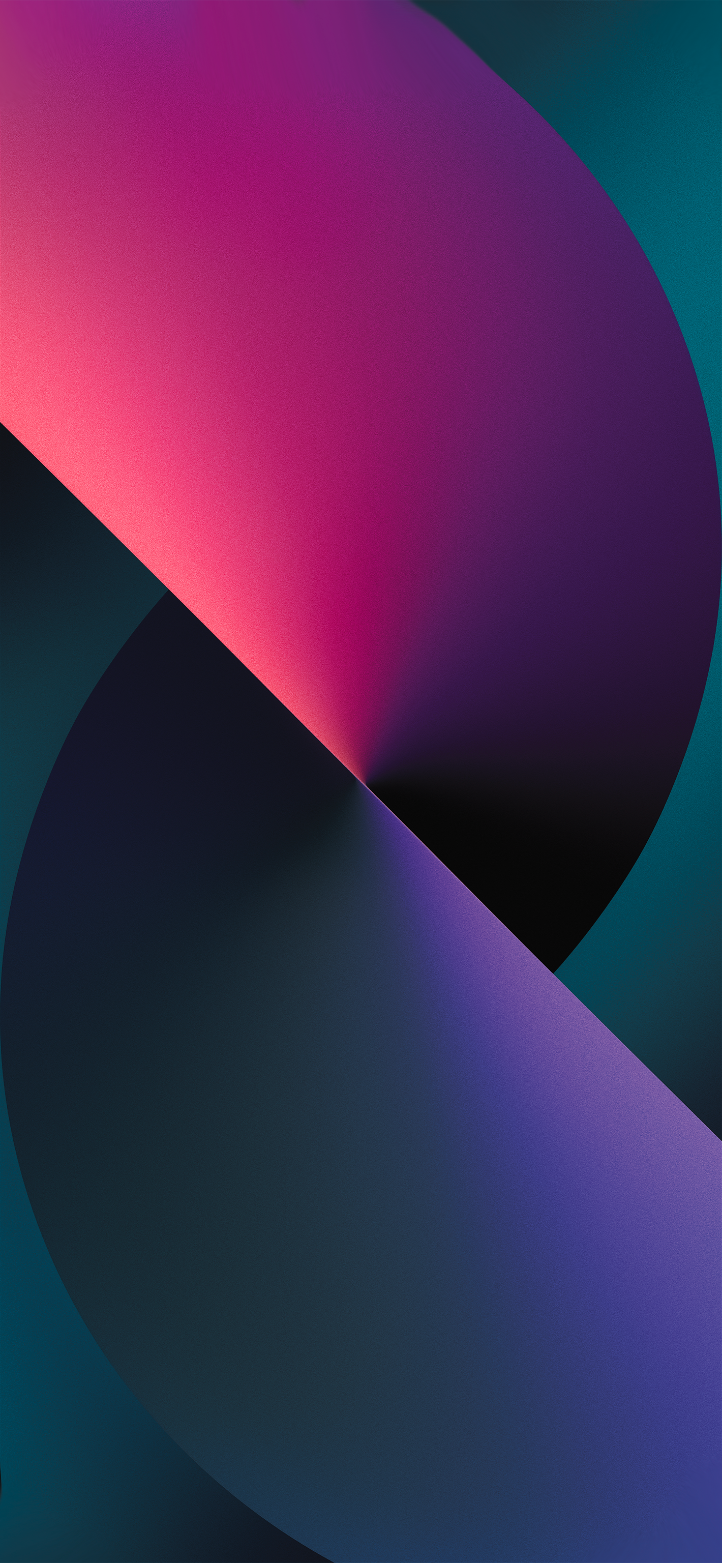 Sfera astratta rosa viola teal, 1420x3073 Verticale, iPhone Plus