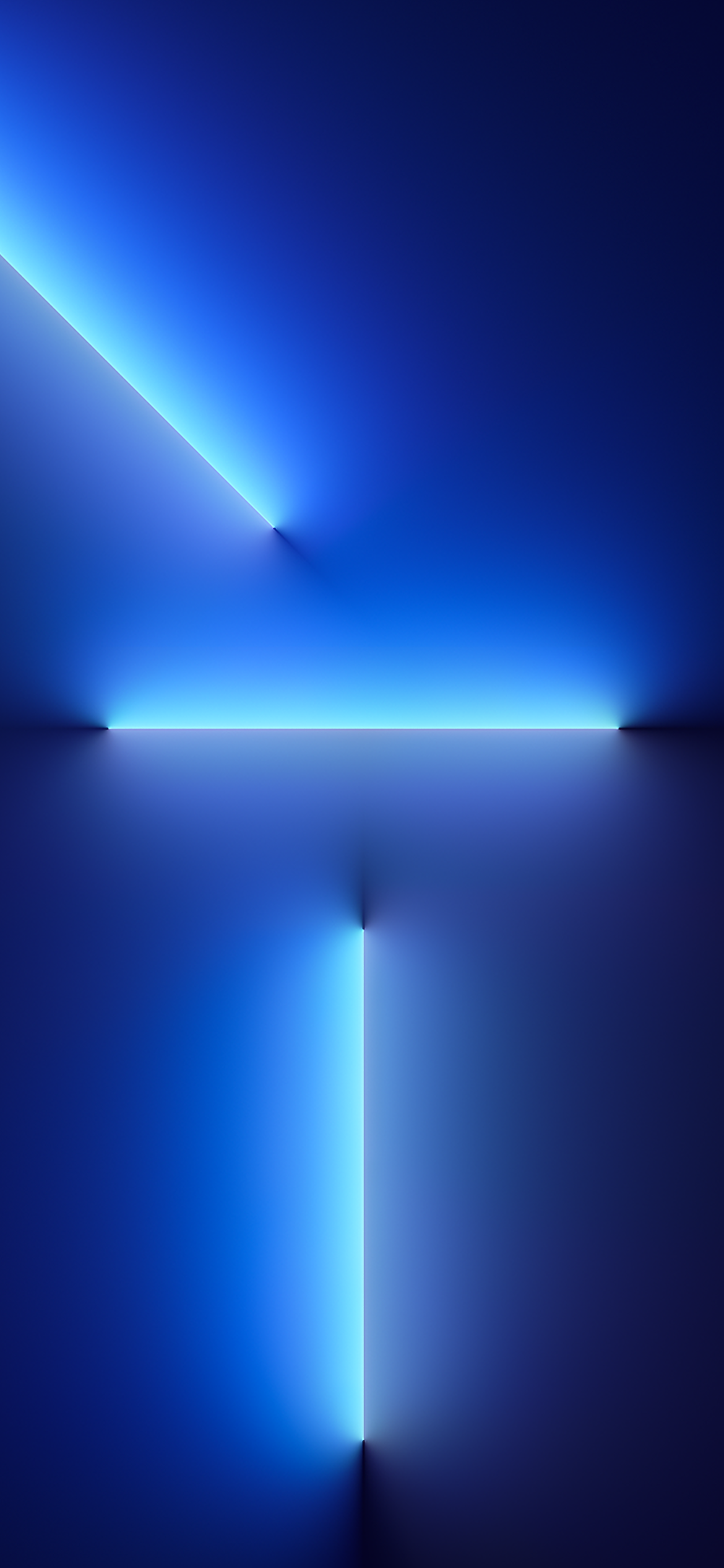 Linee luce neon blu, 1170x2532 Verticale, iPhone Air