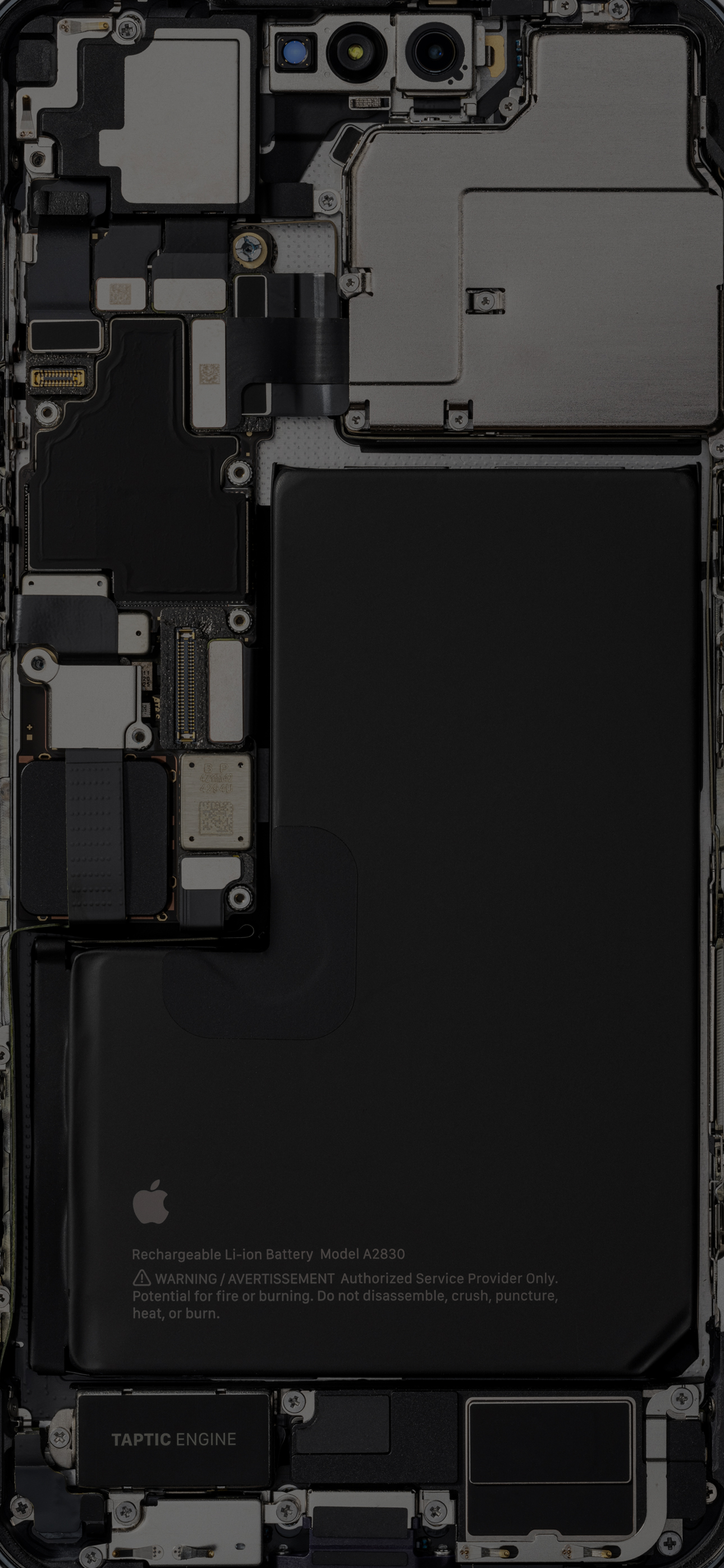 iPhone teardown componenti interni, 1290x2796 Full HD Verticale, iPhone Air