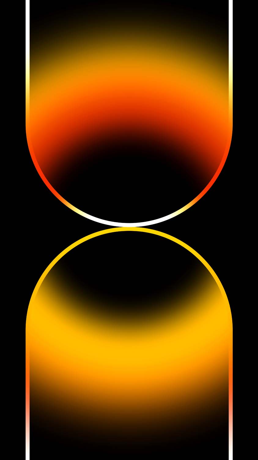 Forme geometriche arancioni nero, 844x1500 Full HD Verticale, iPhone Pro Max