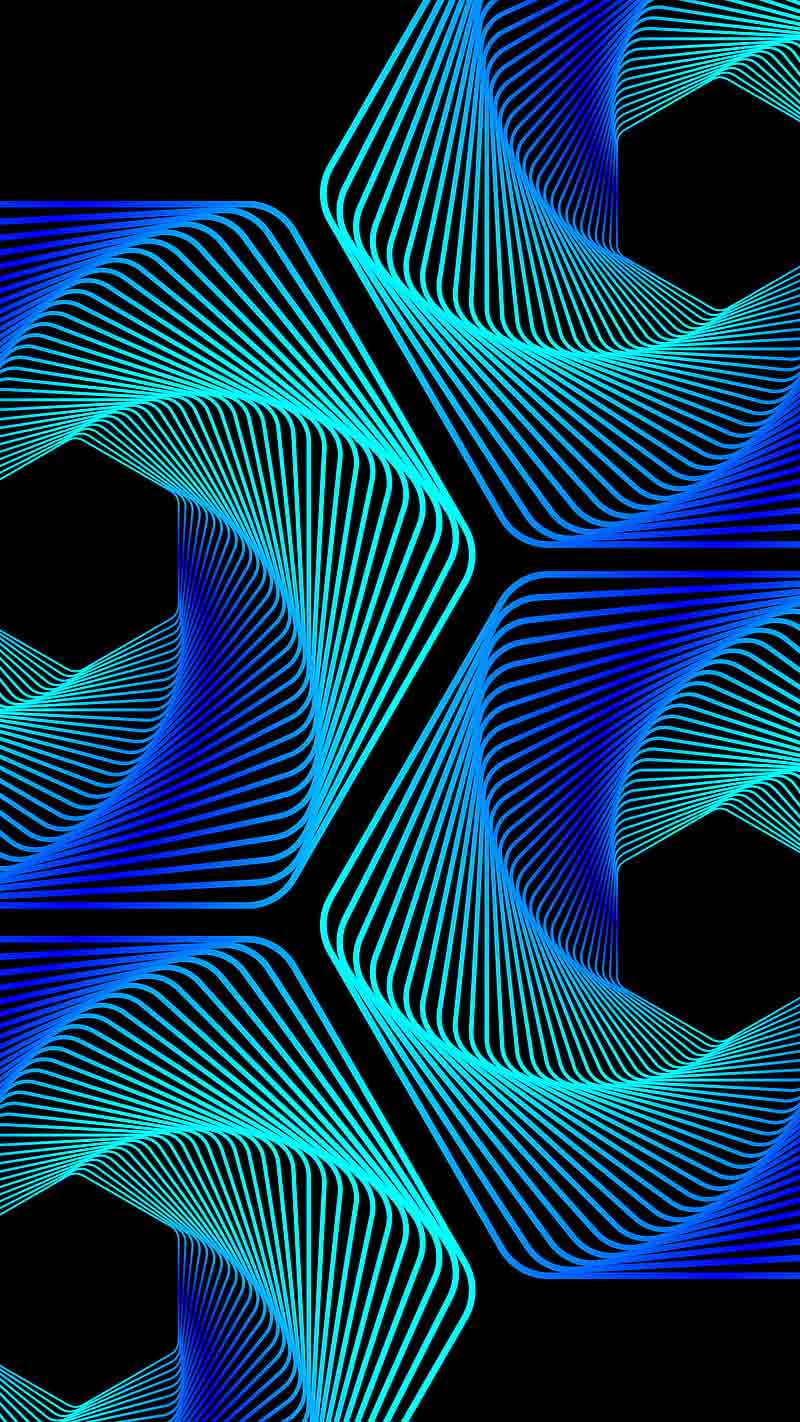 Motivo geometrico astratto blu, 800x1422 Full HD Verticale, iPhone Plus