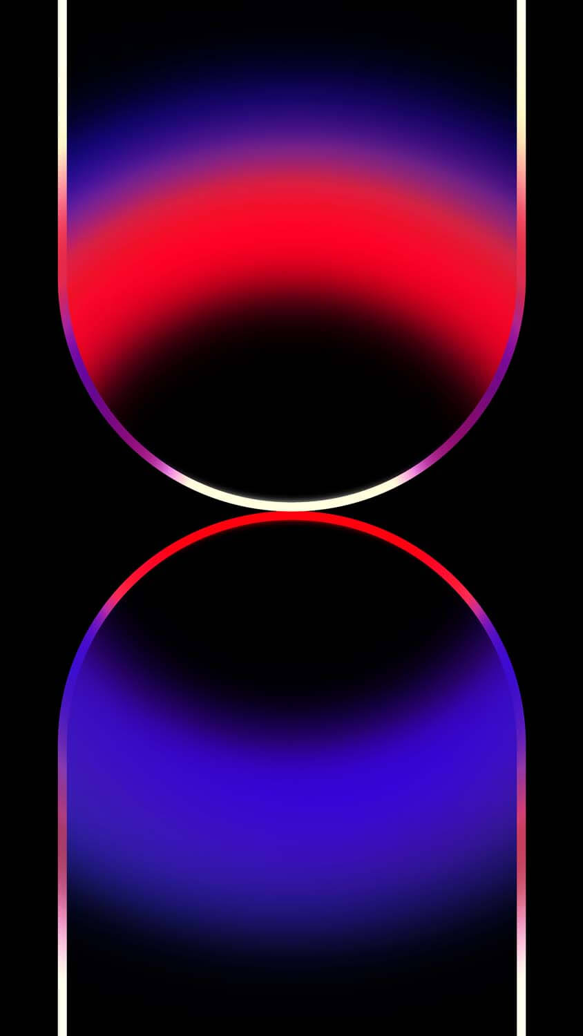 Gradiente rosso e blu circolare, 844x1500 Full HD Verticale, iPhone Plus