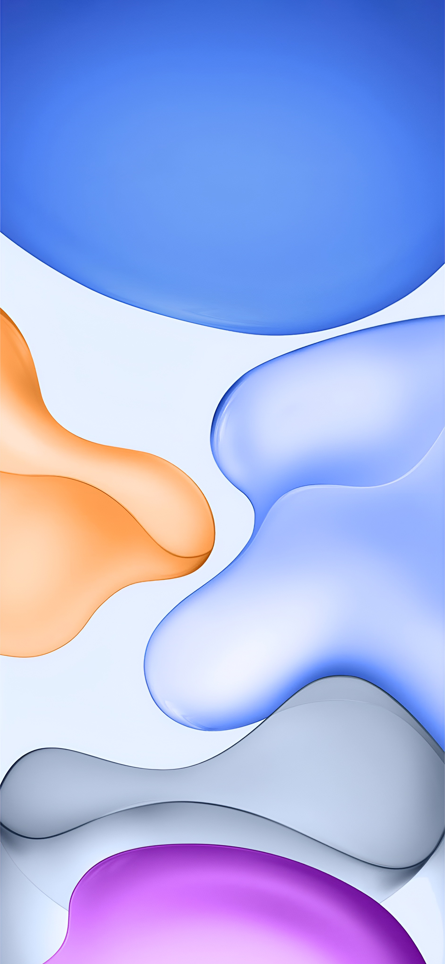 Forme astratte fluide colorate, 1420x3073 Verticale, iPhone