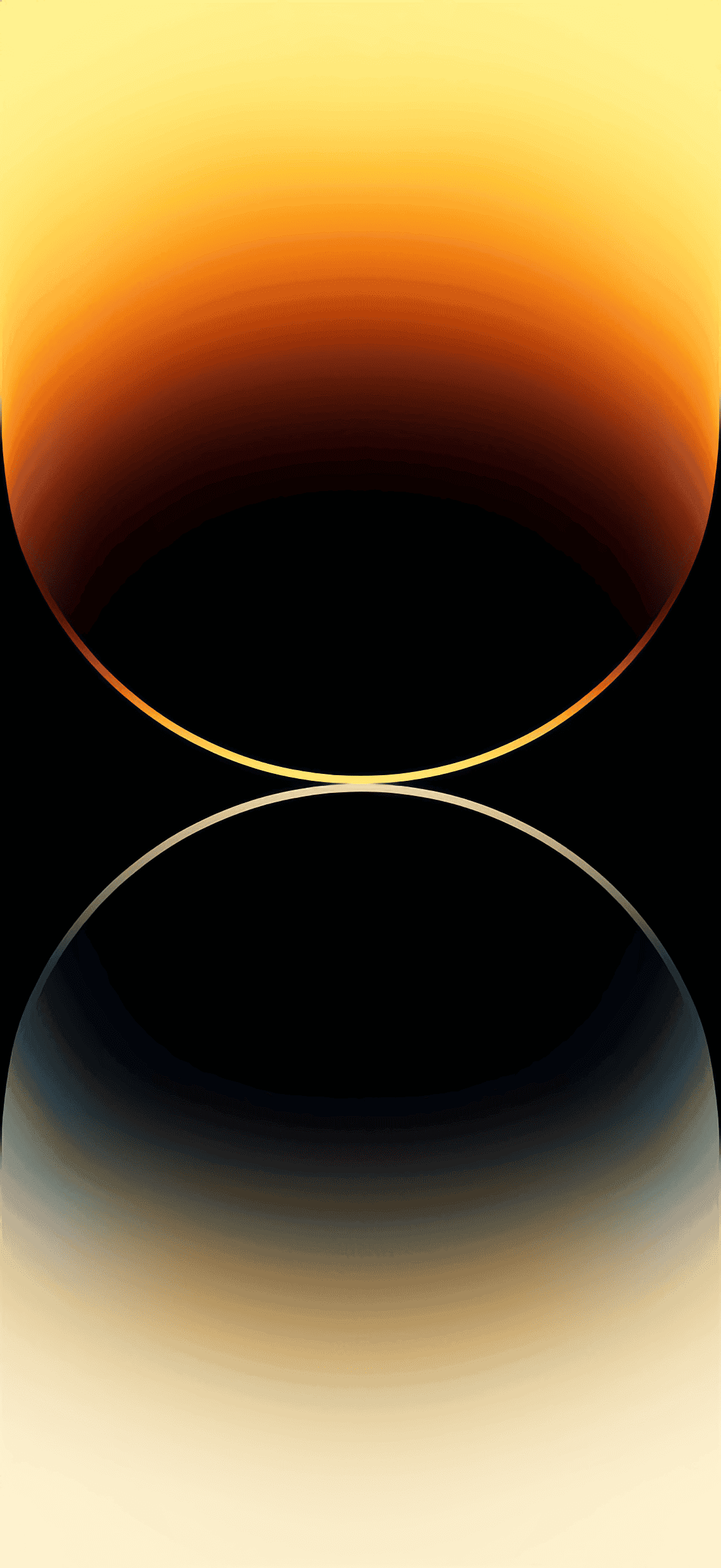 Sfera dorata astratta riflesso, 1140x2478 Full HD Verticale, iPhone