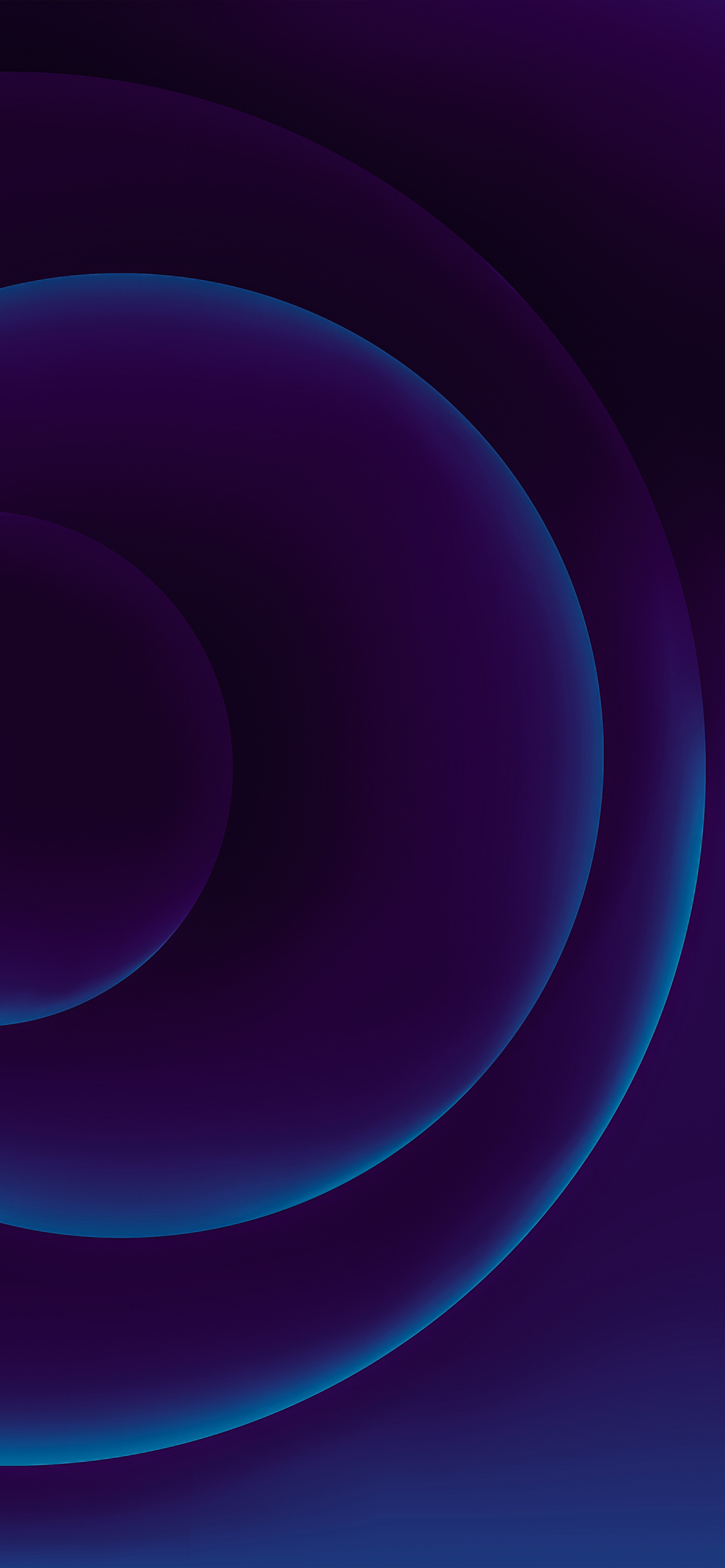 Cerchi concentrici viola blu, 1125x2436 Verticale, iPhone