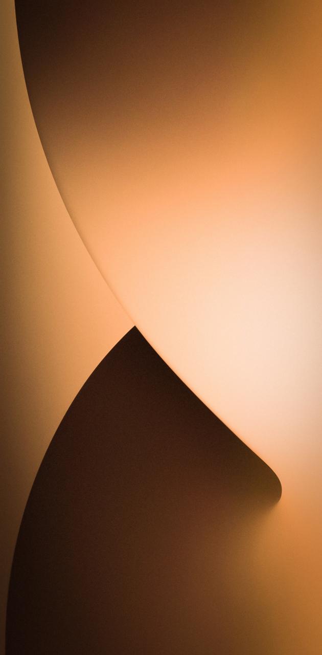 Onda astratta arancione, 630x1280 Verticale, iPhone Pro