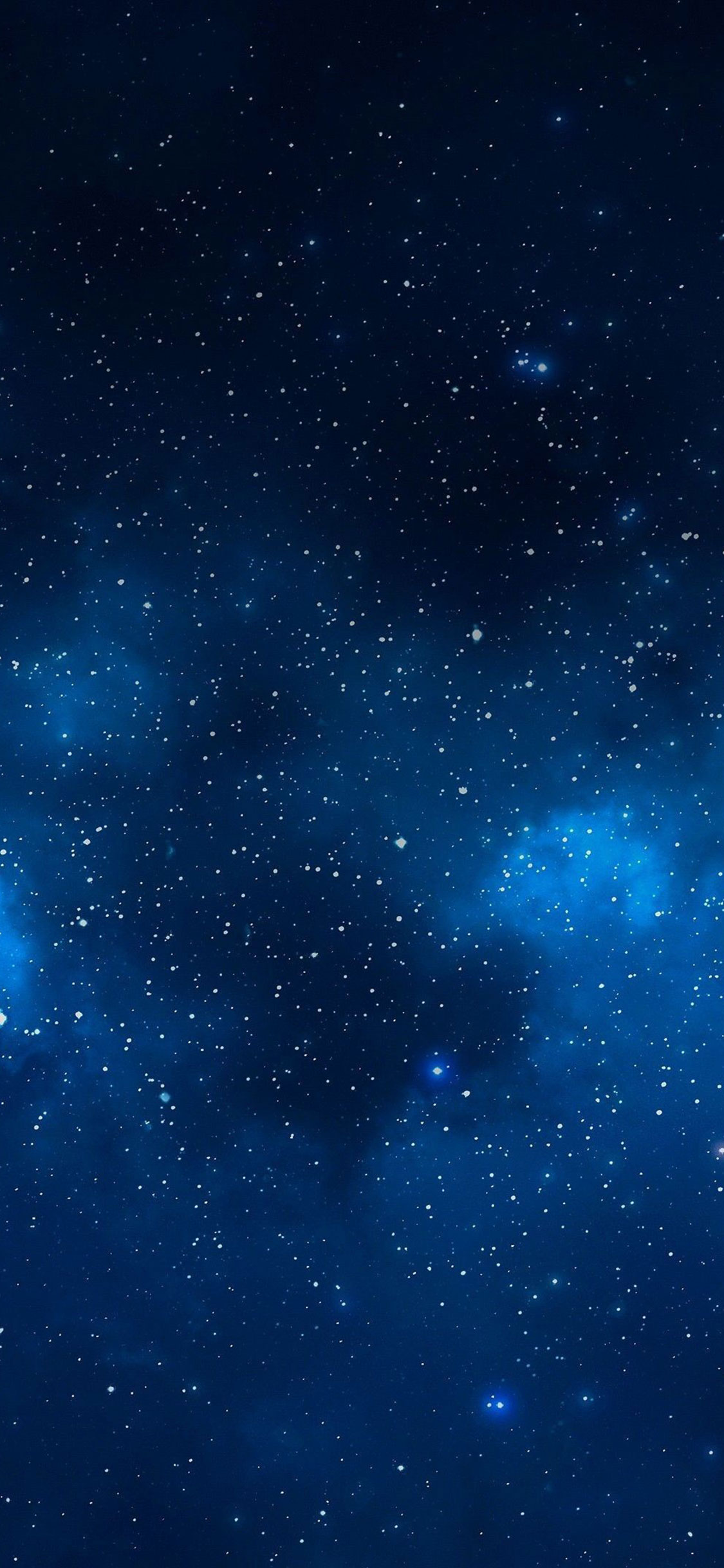 Cielo stellato blu spazio, sfondi 4K, 1125x2436 Full HD Verticale, iPhone Pro Max