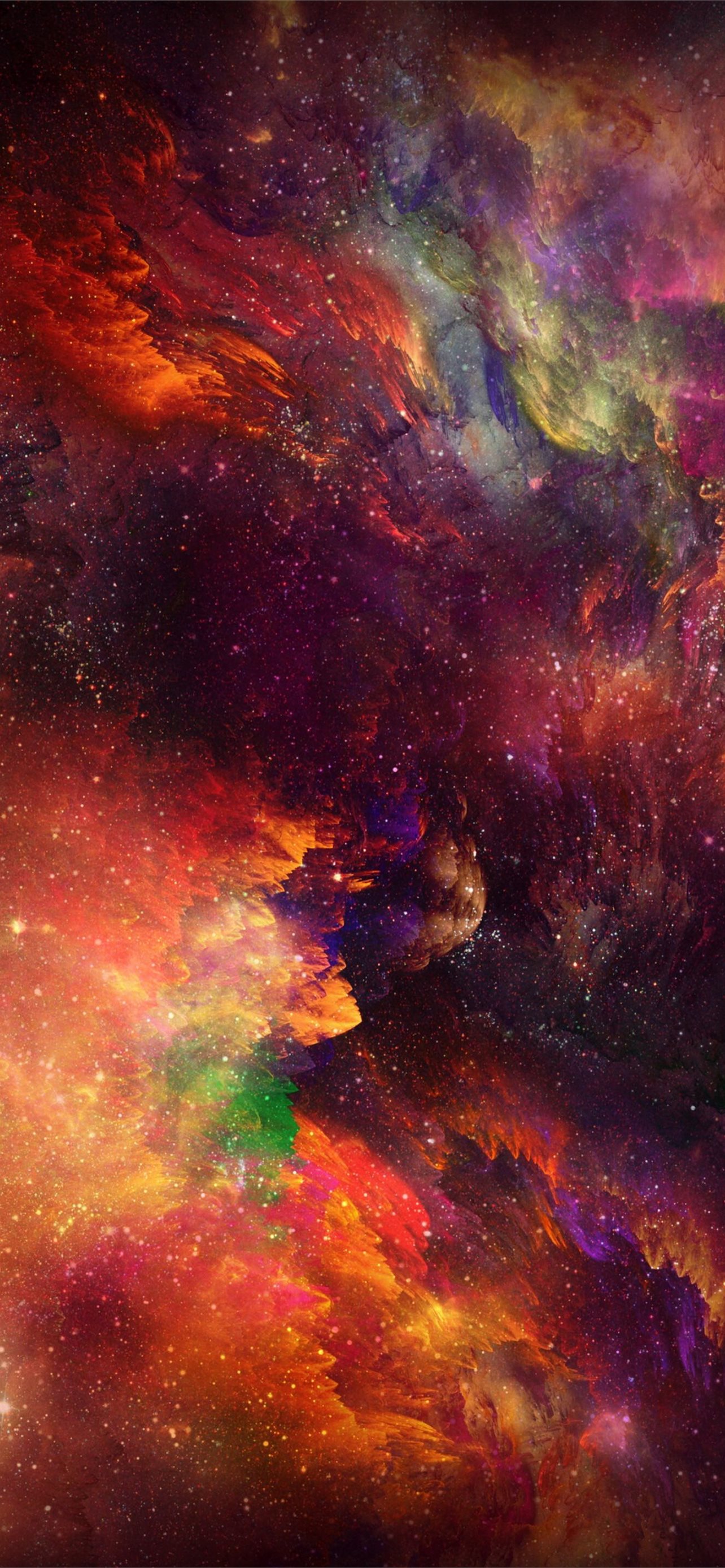 Nebulosa colorata spazio, 1284x2778 Verticale, iPhone Pro Max