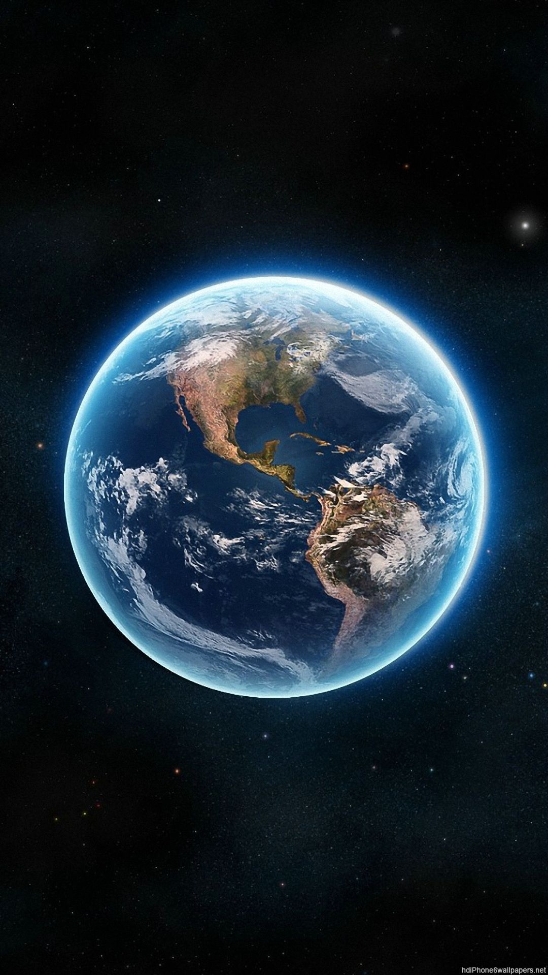 Pianeta Terra dallo spazio, sfondi 4K, 1080x1920 Verticale, iPhone Pro