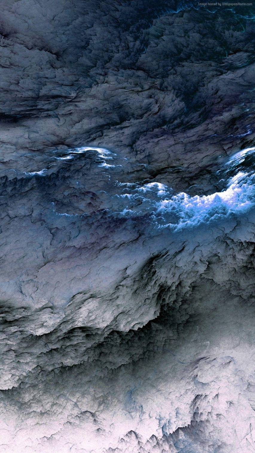 Nuvole scure tempestose, sfondi 4K, 853x1516 Full HD Verticale, iPhone Plus