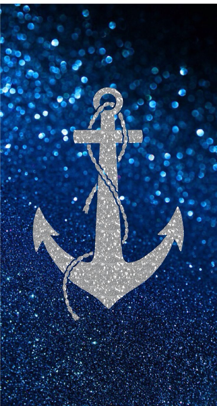 Ancora glitter blu argento, 736x1377 Verticale, iPhone Air
