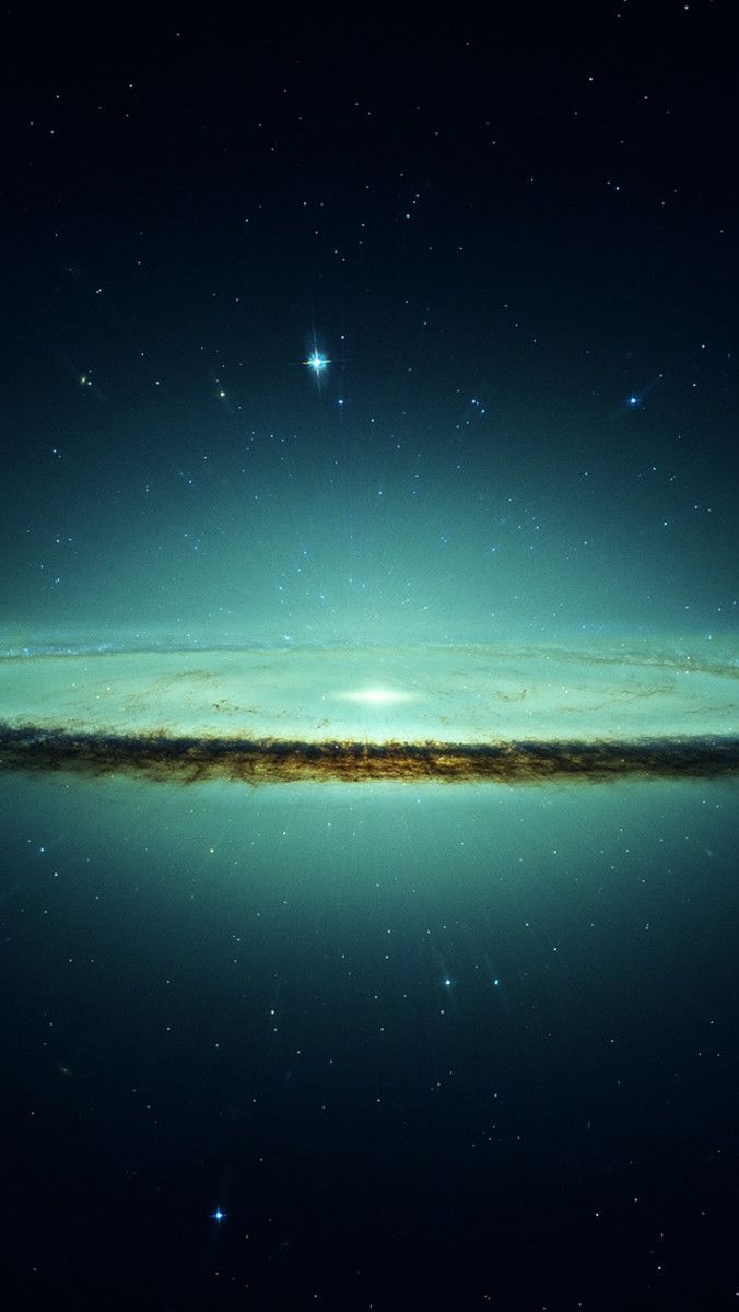 Galassia astratta blu verde, 676x1200 Full HD Verticale, iPhone