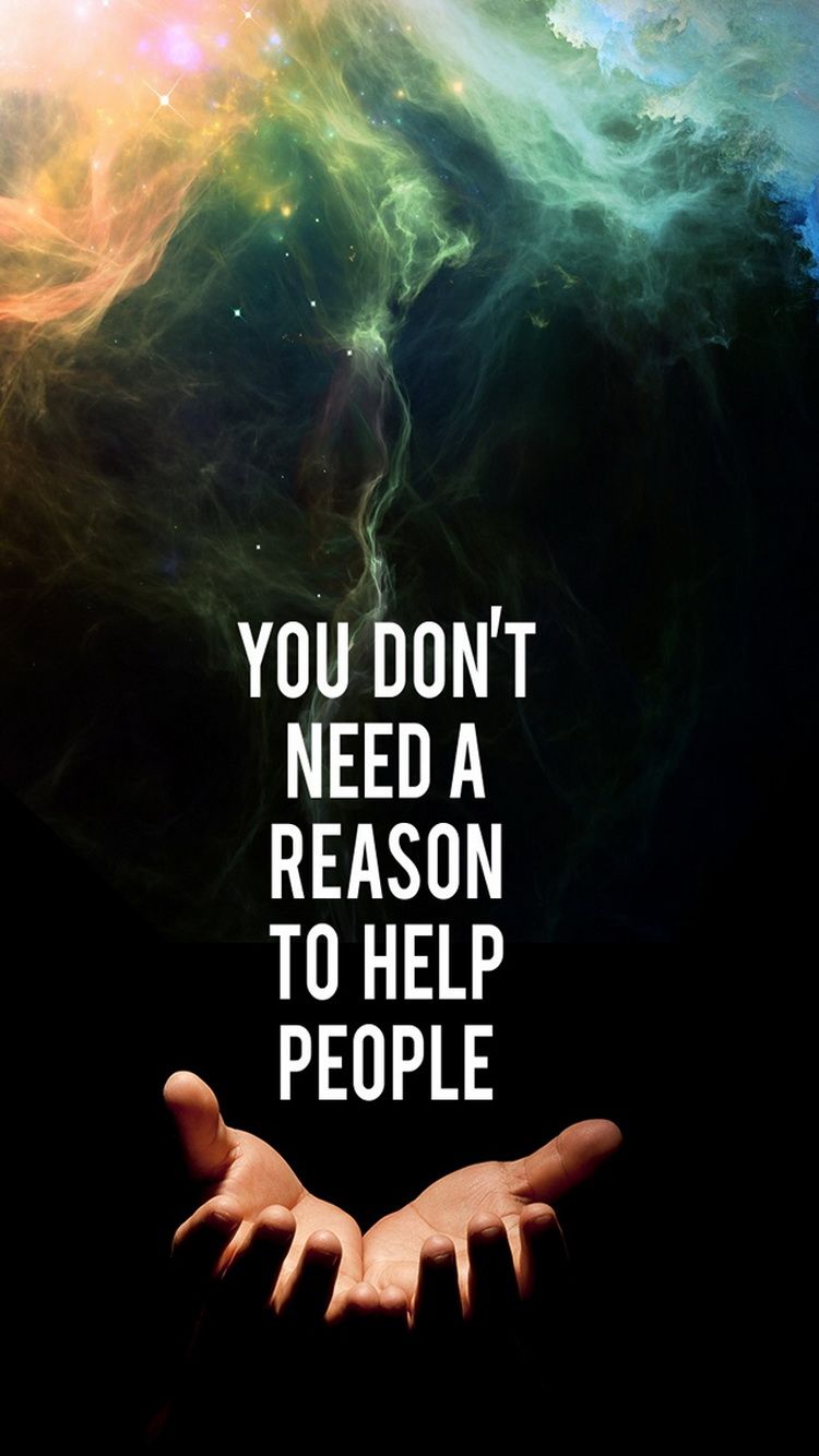 Frase motivazionale mani nebulosa, 750x1334 Full HD Verticale, iPhone Air