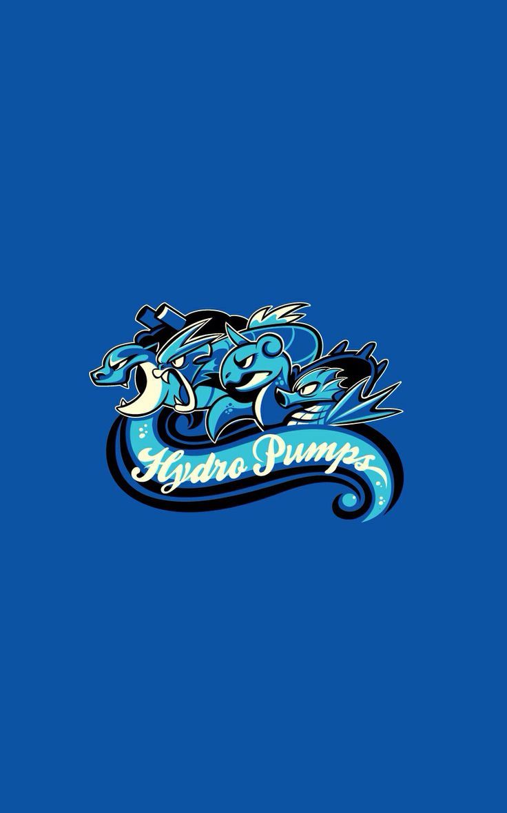 Pokémon Hydro Pump logo, 736x1178 Verticale, iPhone Pro Max