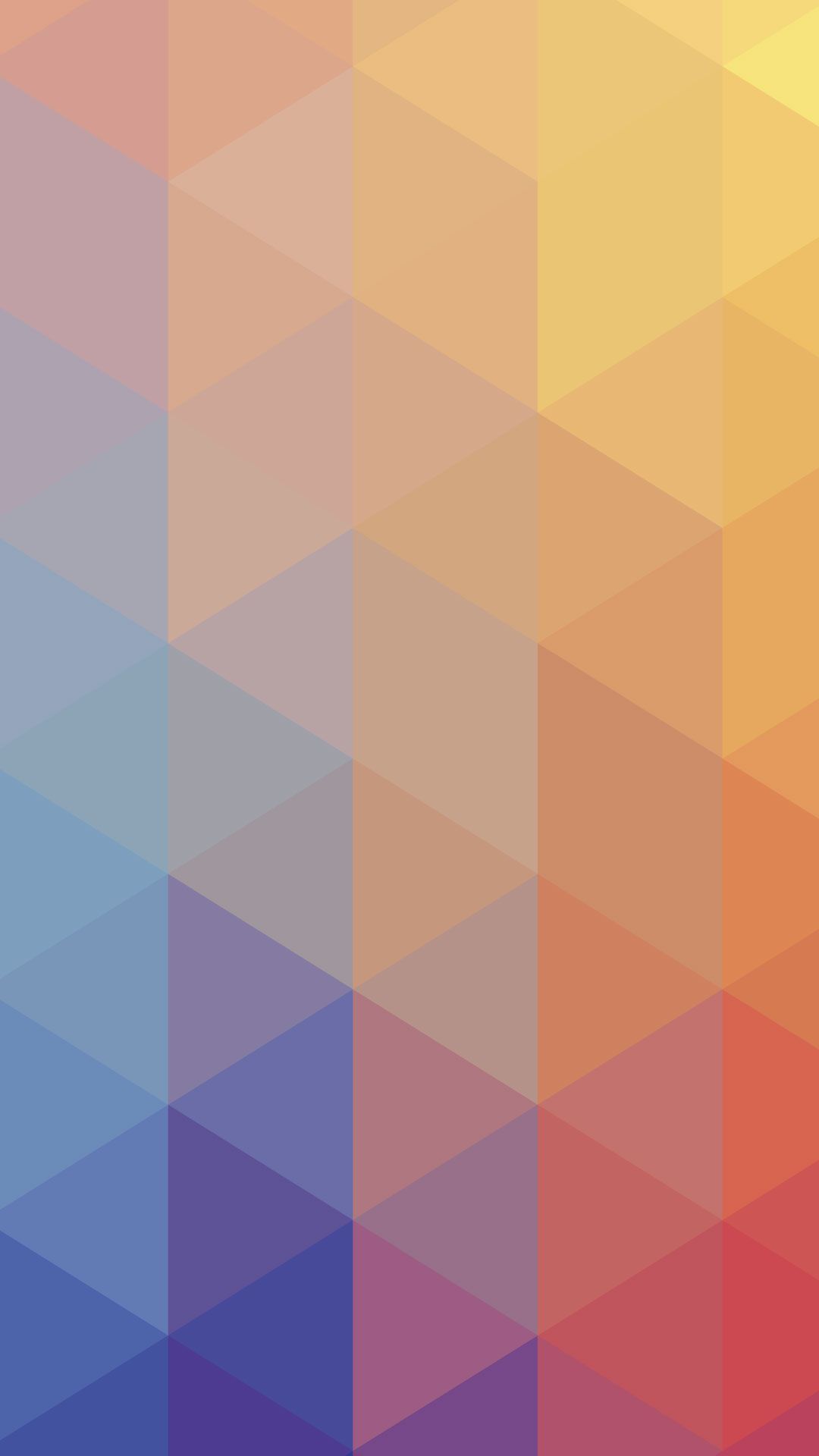 Sfondo geometrico triangoli colorati, 1080x1920 Verticale, iPhone Plus