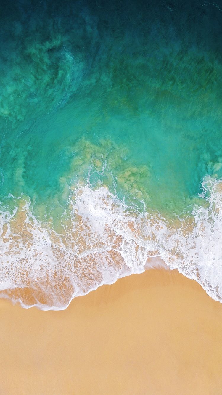 Onde oceano e spiaggia, 750x1334 Verticale, iPhone Pro