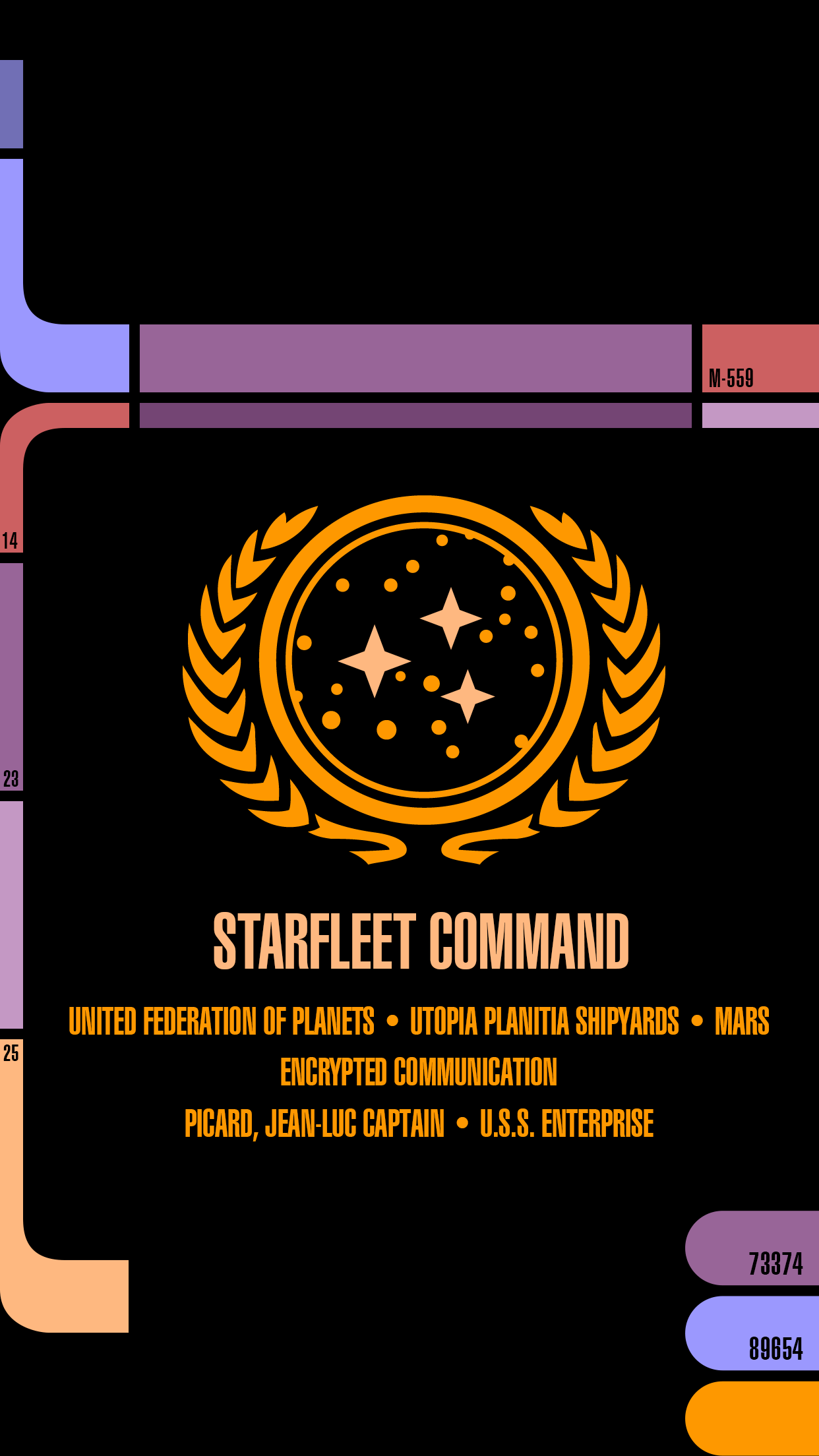 Star Trek Starfleet Command logo, 1242x2208 Full HD Verticale, iPhone Pro Max