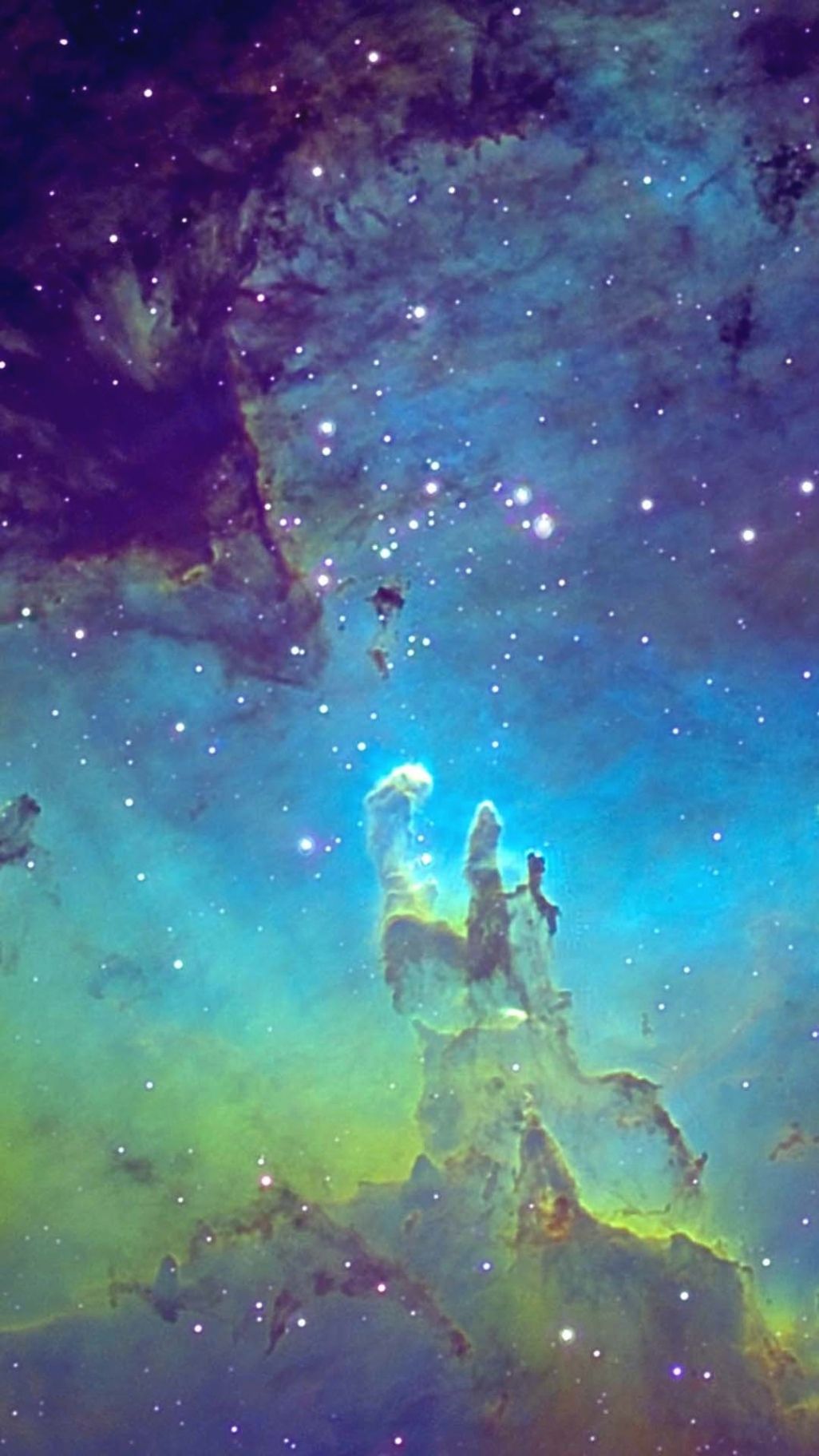 nebulosa spaziale colorata, 1026x1824 Verticale, iPhone Pro