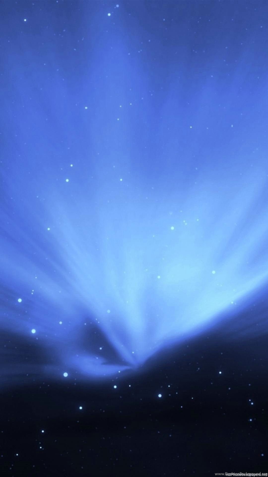 Aurora astratta blu stelle, 1080x1920 Verticale, iPhone Pro