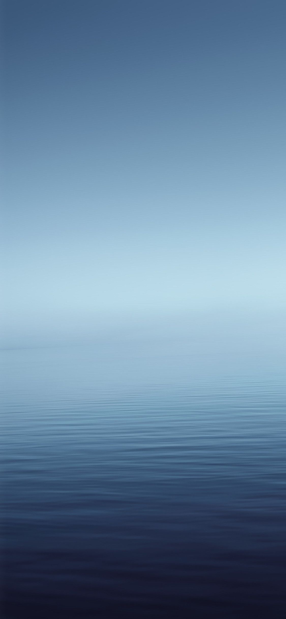 Mare calmo azzurro nebbia, 1125x2436 Verticale, iPhone Pro