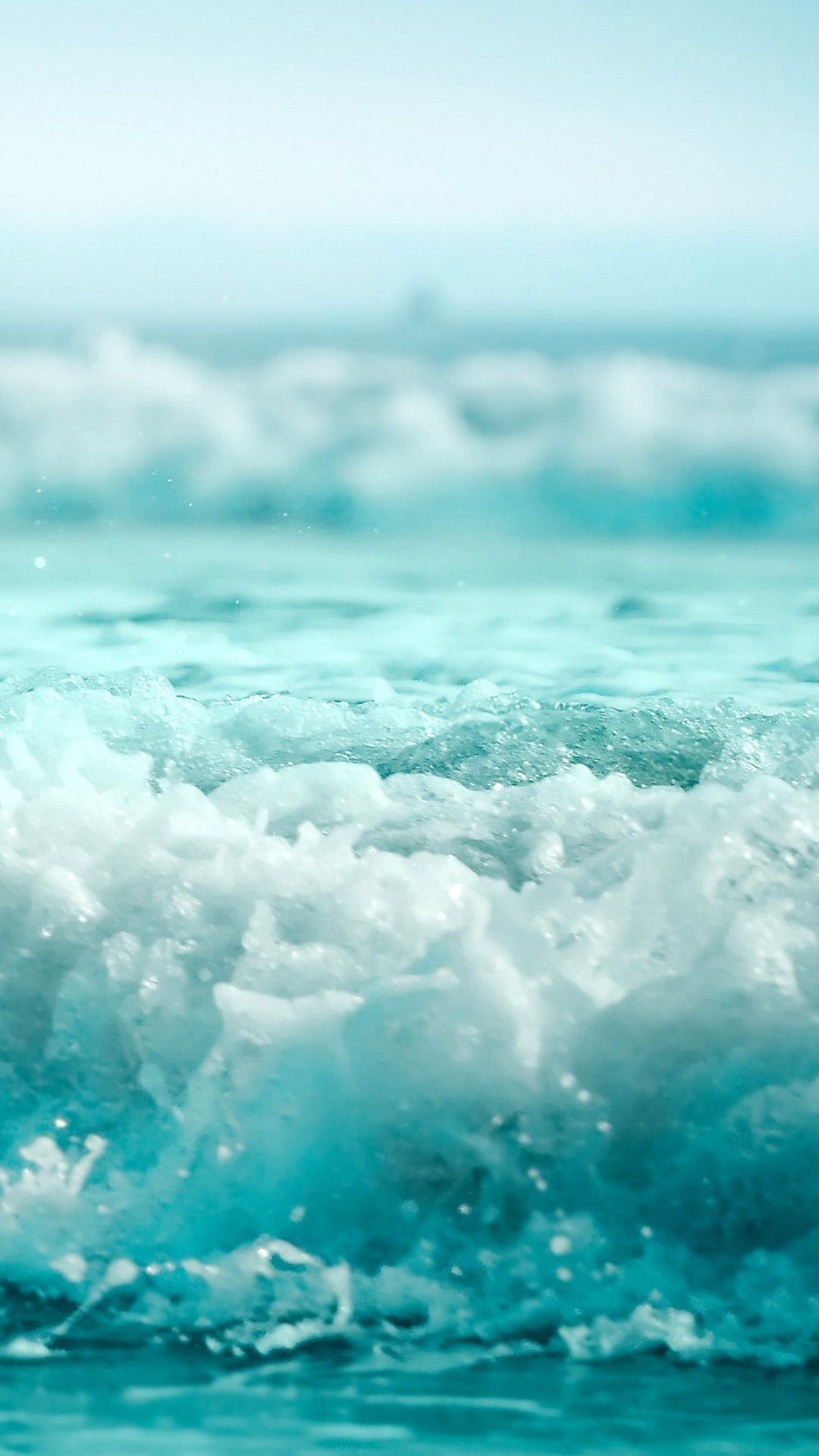 onde oceano turchese, 1080x1920 Verticale, iPhone Air