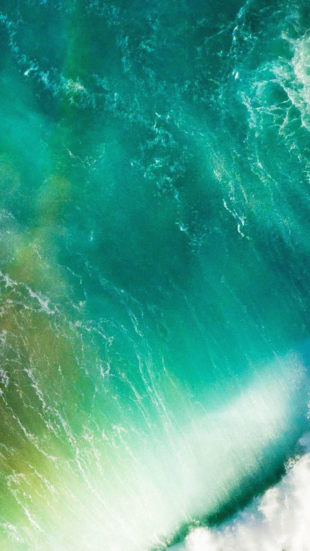 Onde oceano verde acqua, 1080x1920 Full HD Verticale, iPhone Pro