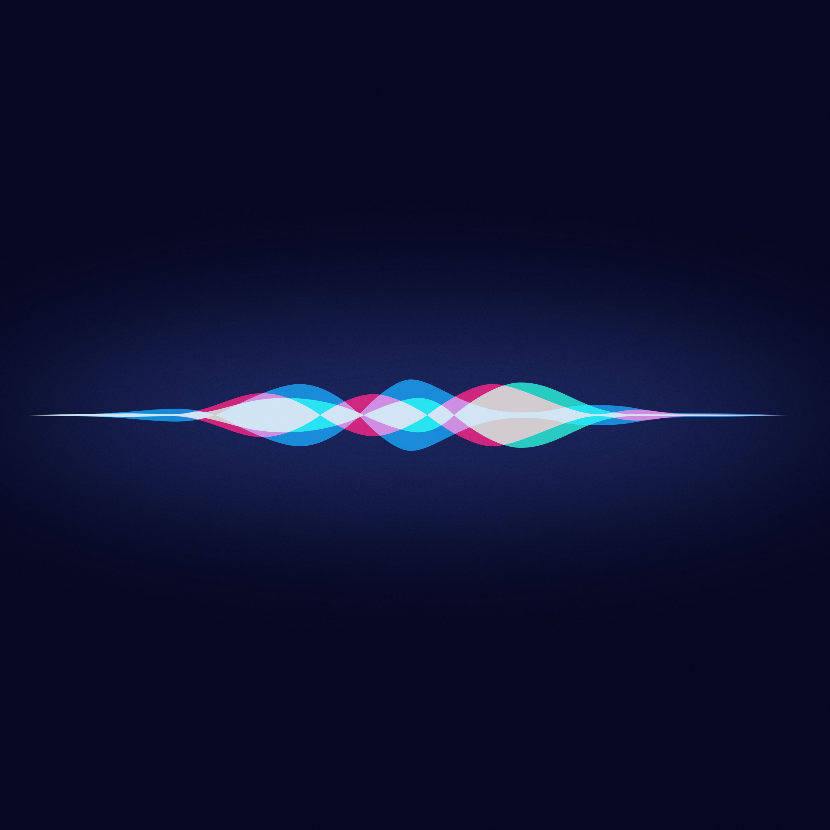Onda audio Siri colorata, 2732x2732 2K, Desktop