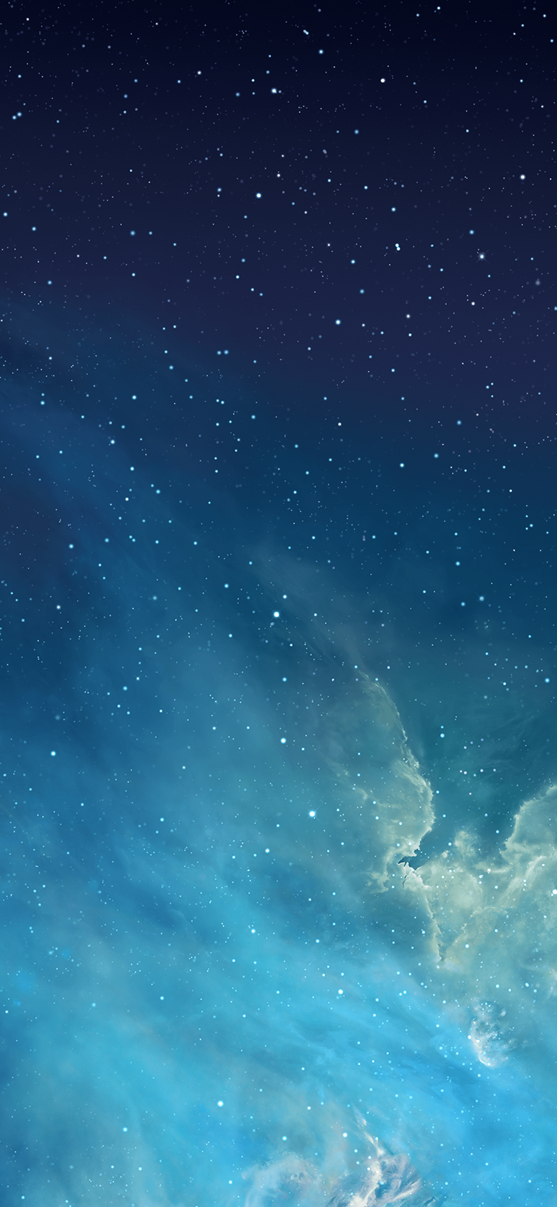 Cielo stellato blu nebuloso, 1125x2436 Full HD Verticale, iPhone Pro Max