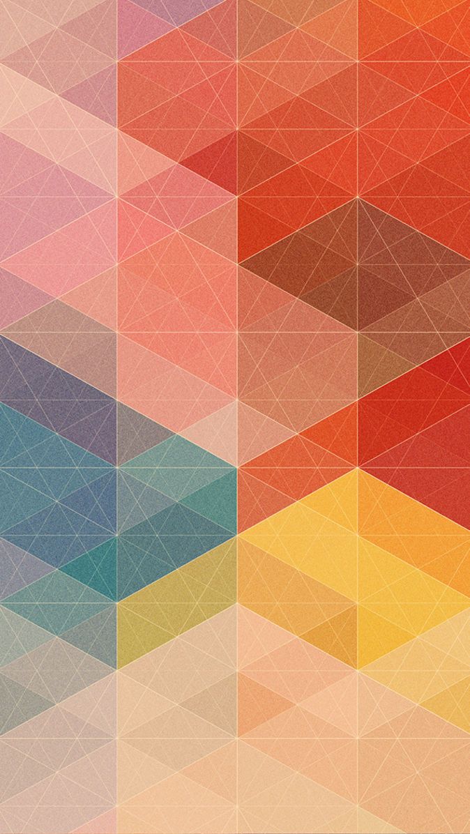Sfondo geometrico triangoli colorati, 674x1196 Full HD Verticale, iPhone Plus