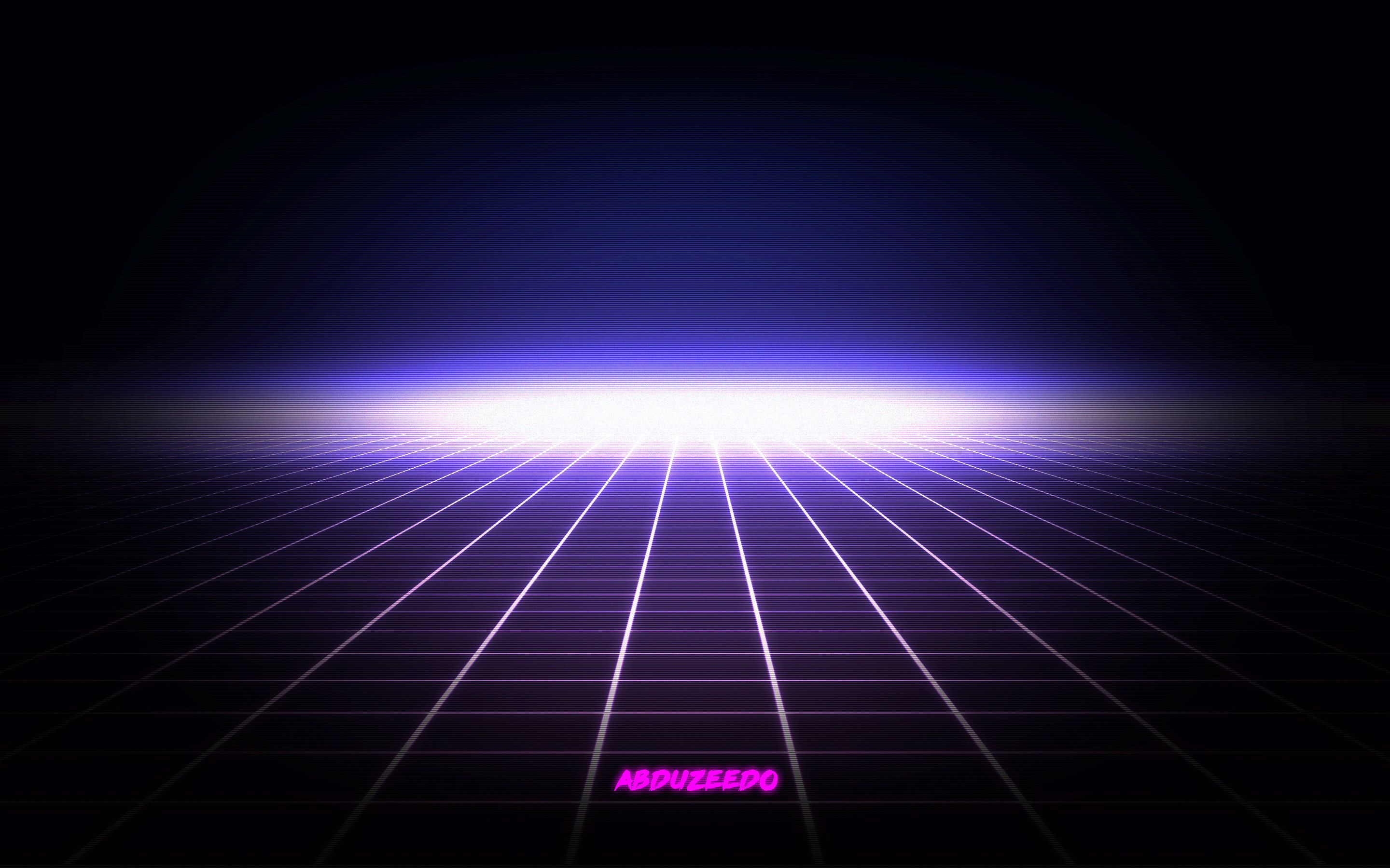 Griglia neon viola retrofuturista, 2880x1800 2K+, PC
