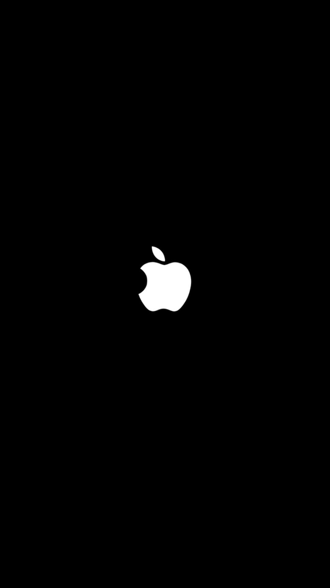 Logo Apple bianco nero, Cupertino, 1080x1920 Full HD Verticale, iPhone Plus