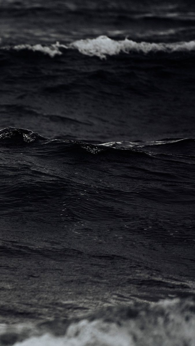 Onde oceano scuro notturno, 675x1200 Full HD Verticale, iPhone Pro Max